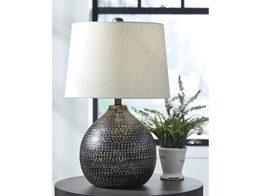 Maire Black/Gold Table Lamp (Set of 2)- Viva Furn
