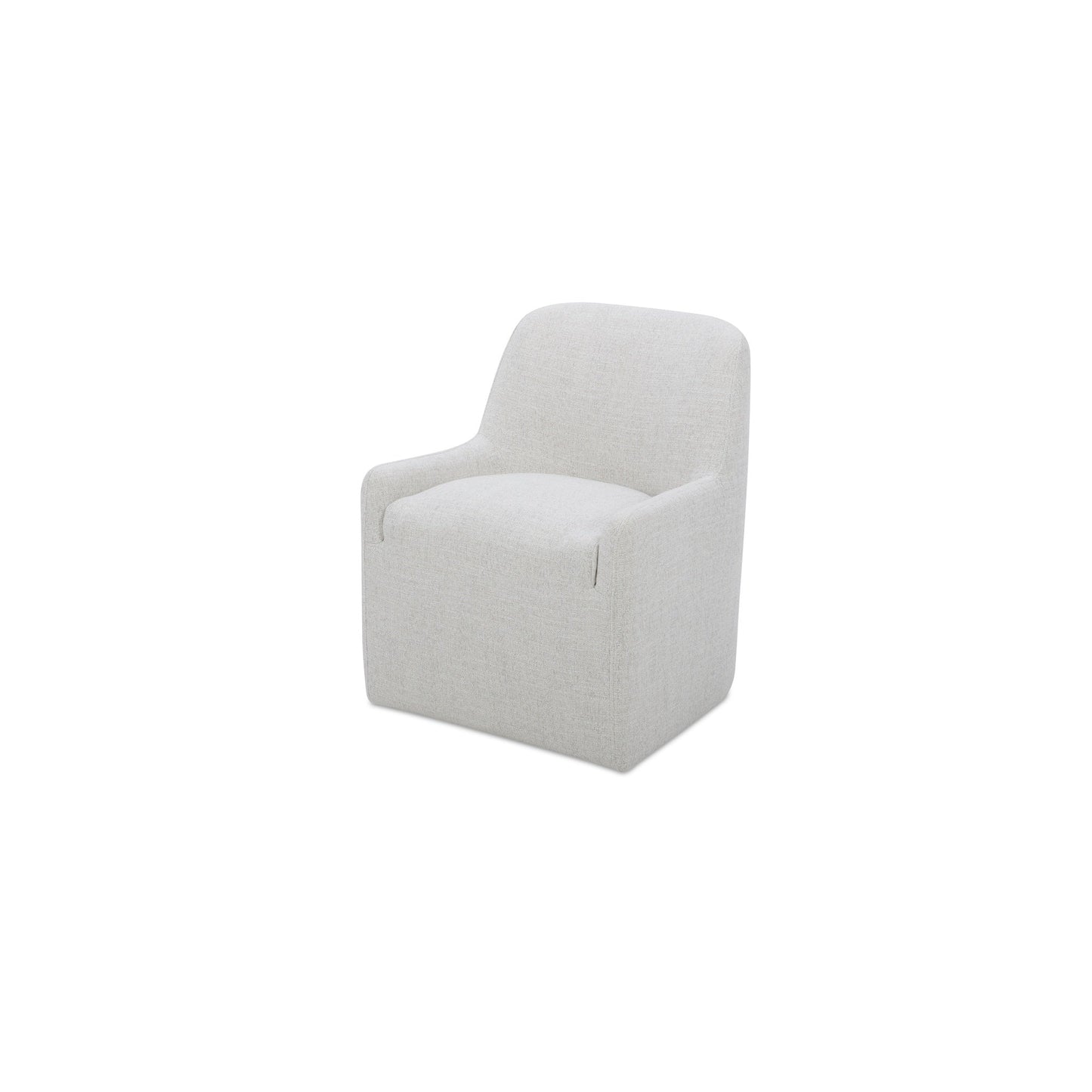 Maisie Flecked Oat Rolling Dining Chair - Ornate Home
