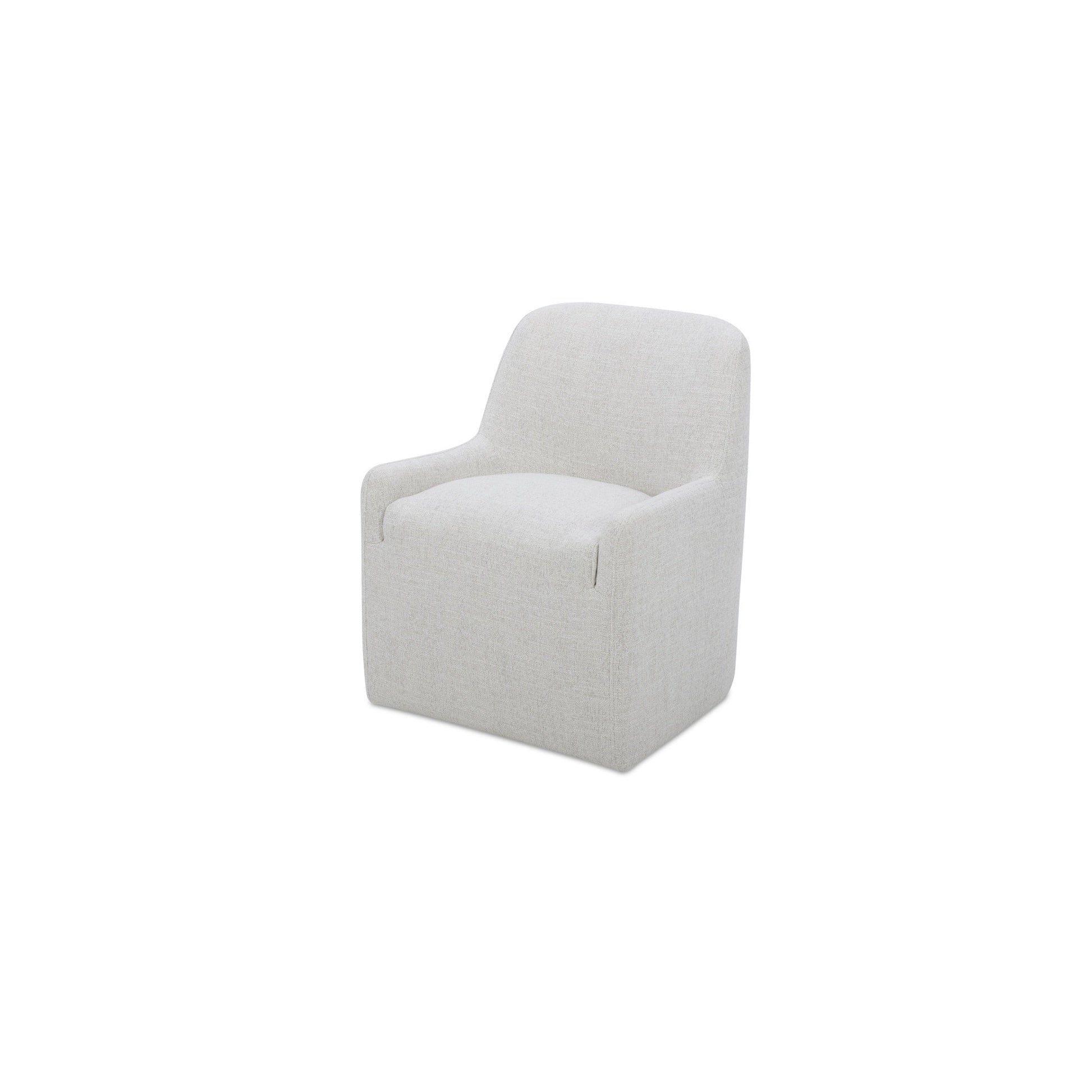 Maisie Flecked Oat Rolling Dining Chair - Ornate Home
