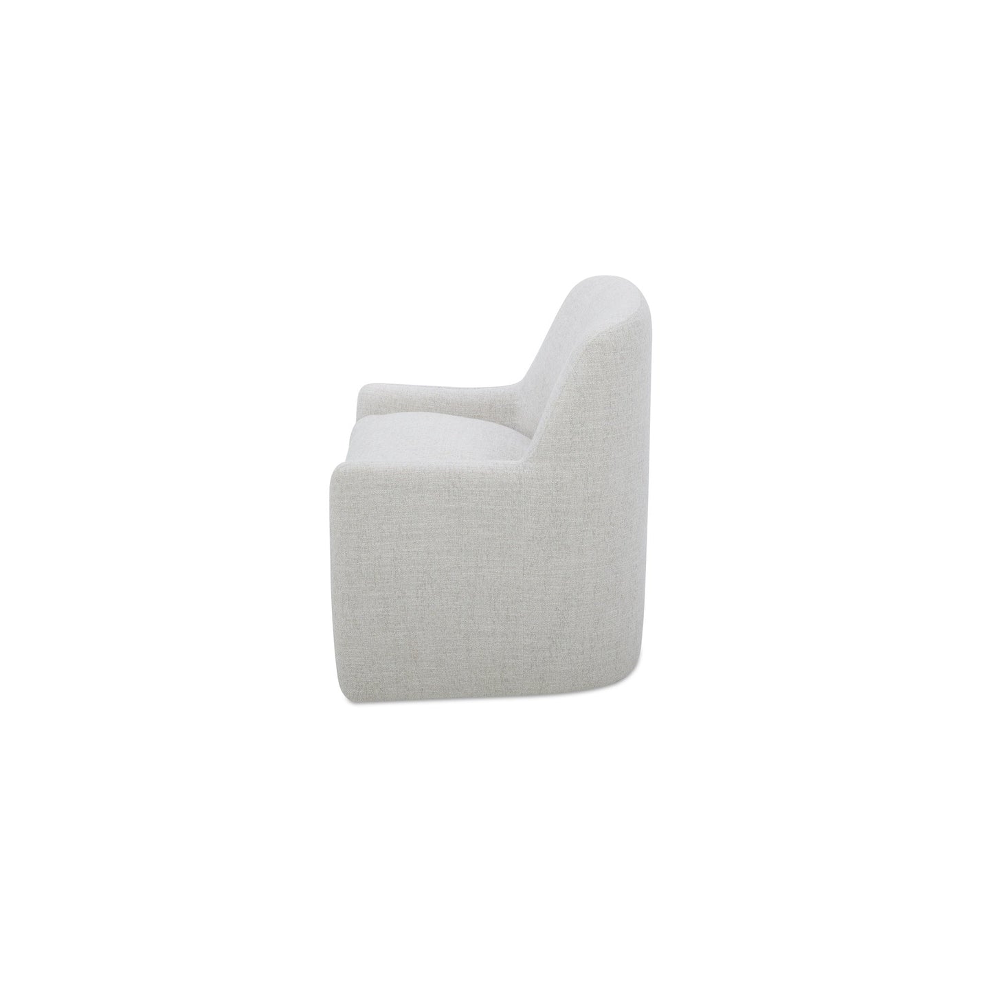 Maisie Flecked Oat Rolling Dining Chair - Ornate Home