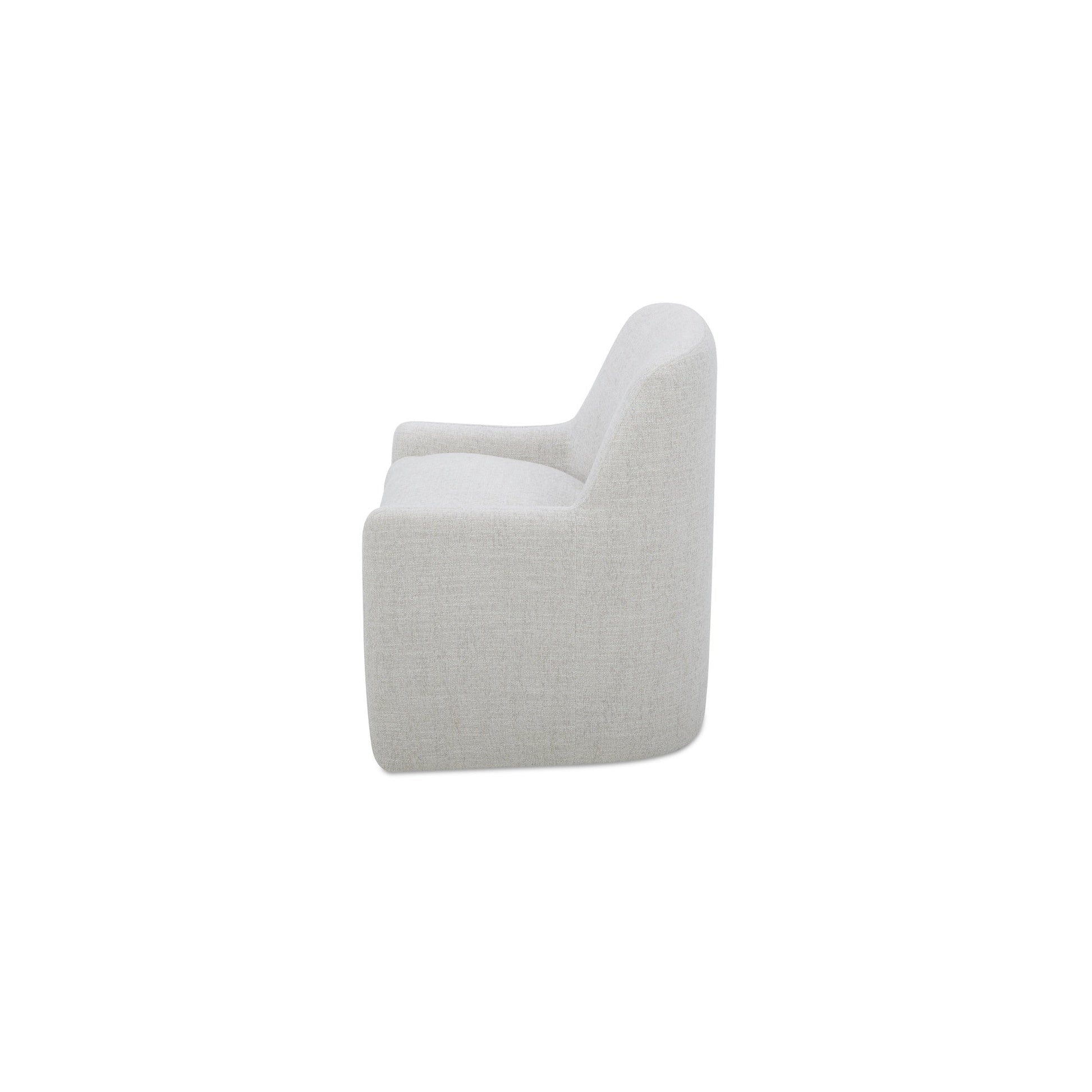Maisie Flecked Oat Rolling Dining Chair - Ornate Home