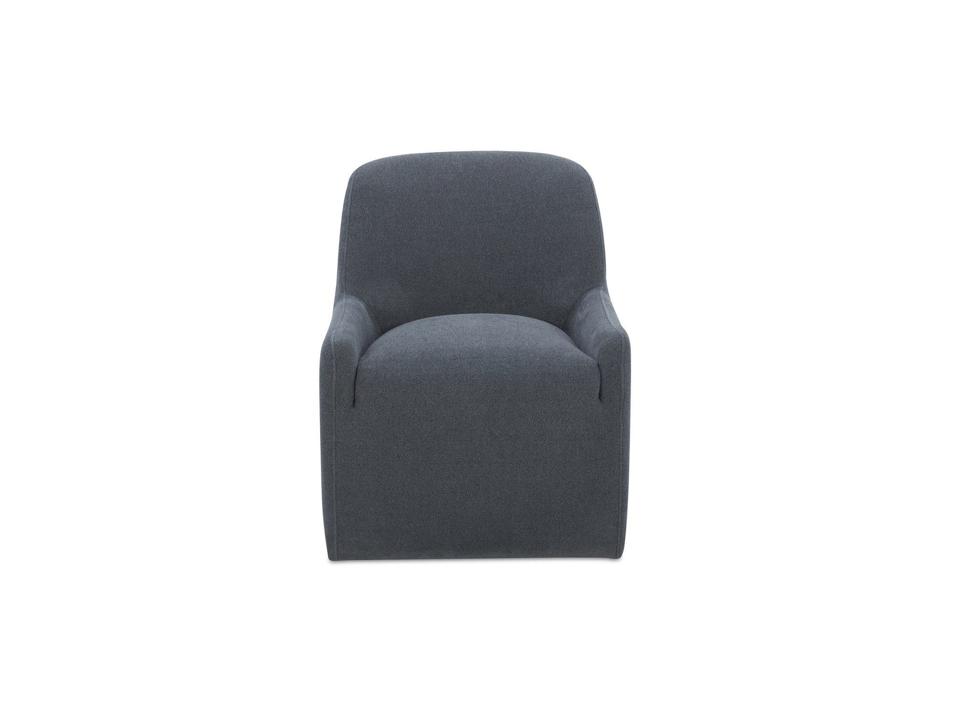 Maisie Slate Blue Rolling Dining Chair - Ornate Home