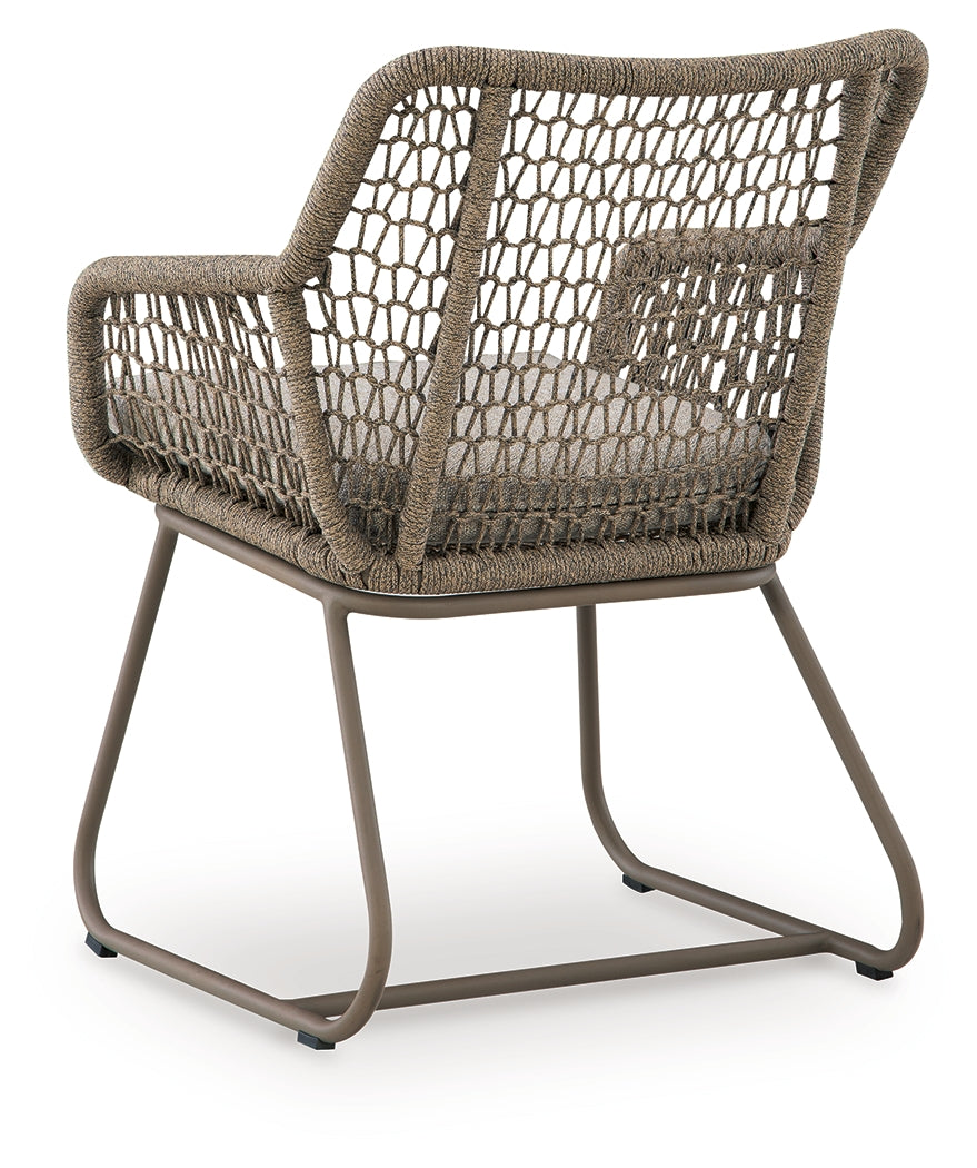 Majors Beach Beige Chairs w/CUSH/Table Set (Set of 3)- Viva Furn