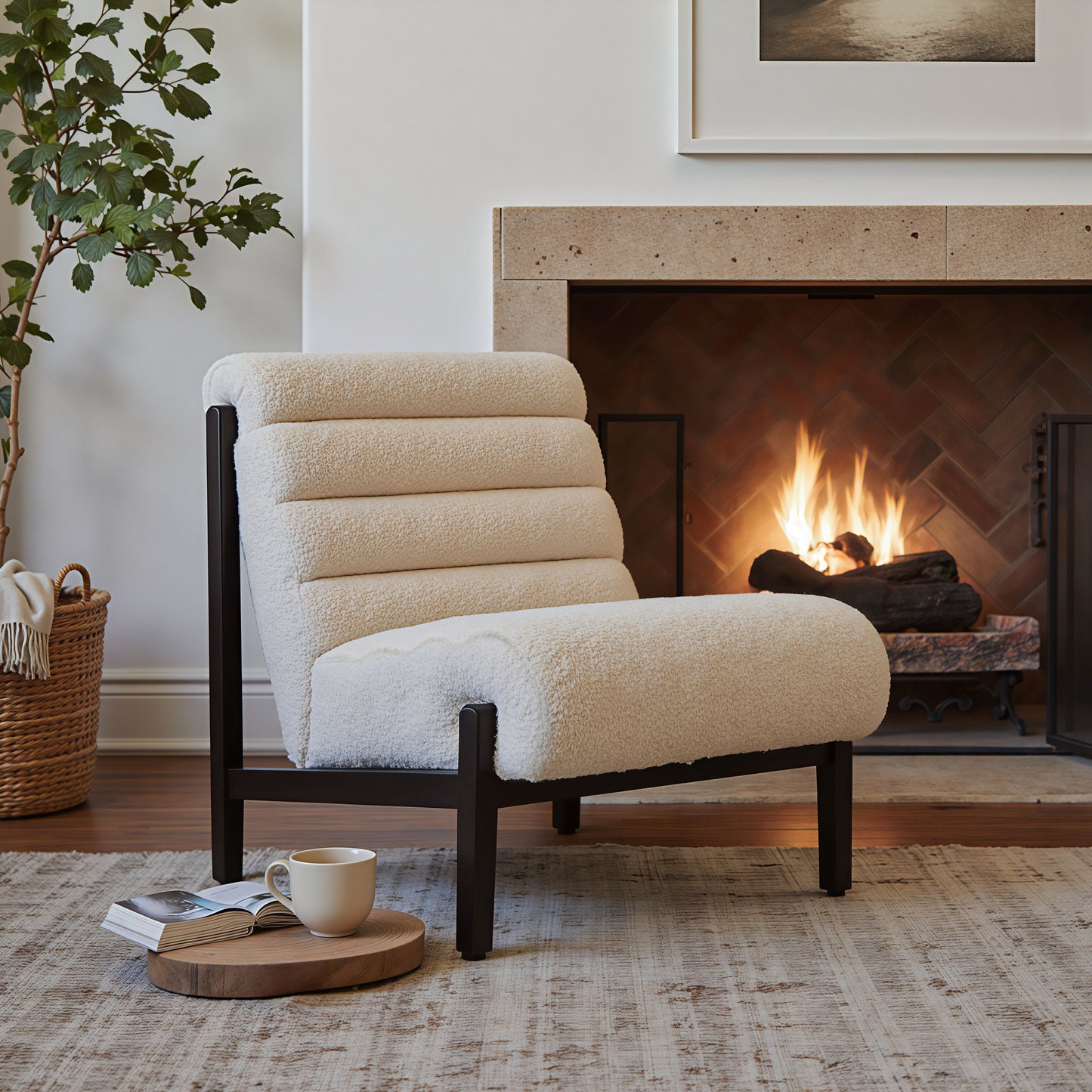 Maki Beige Accent Chair - Ornate Home