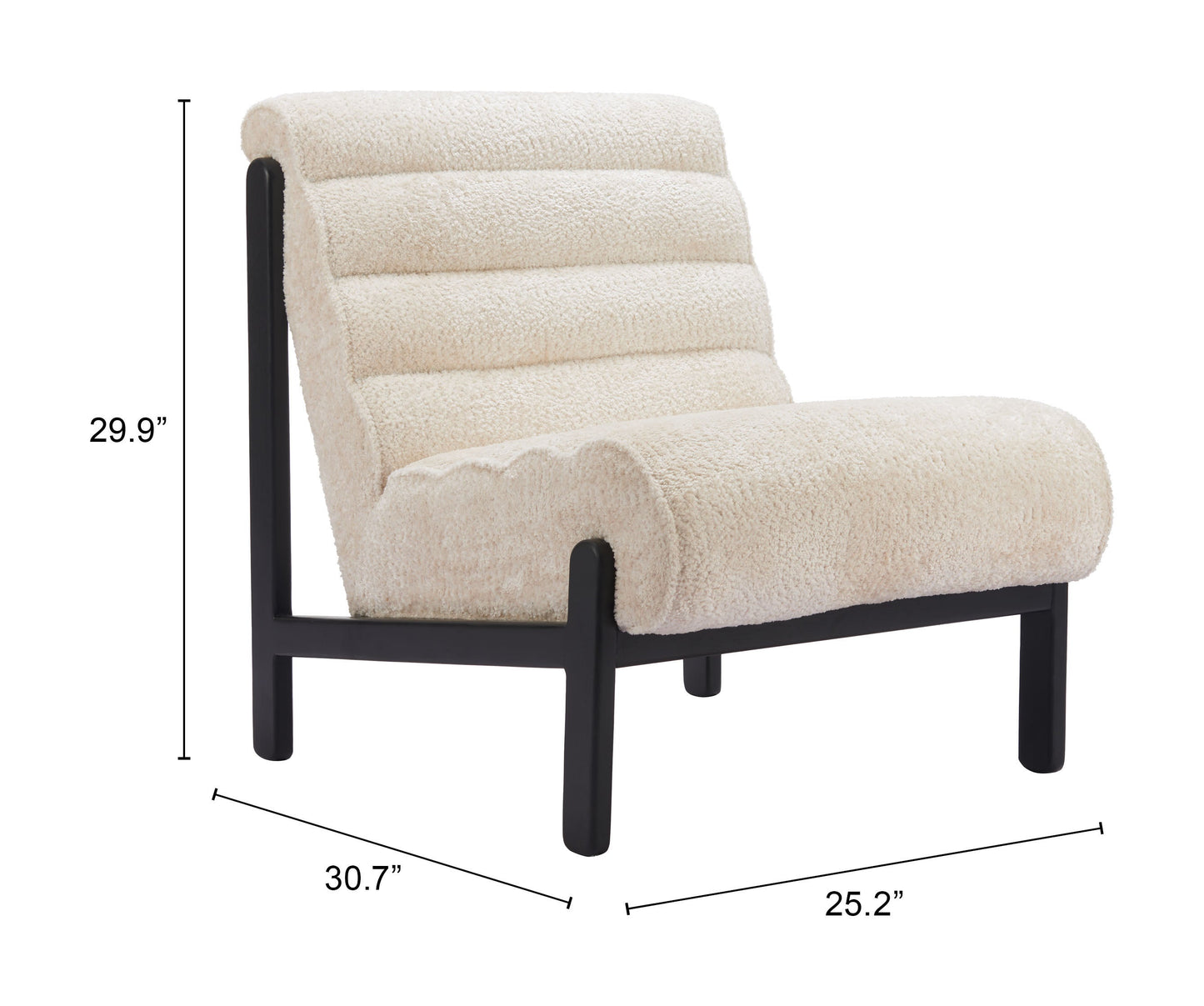 Maki Beige Accent Chair - Ornate Home