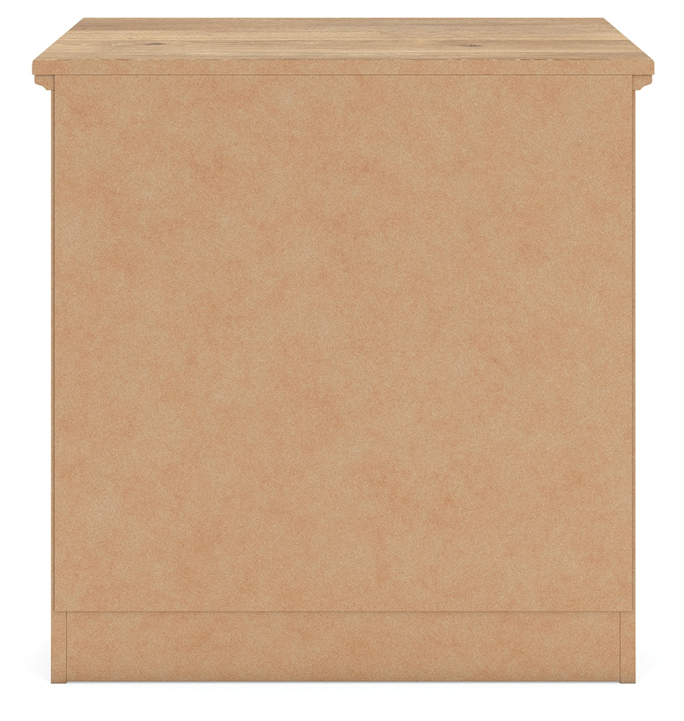 Makidern Tan Two Drawer Night Stand- Viva Furn