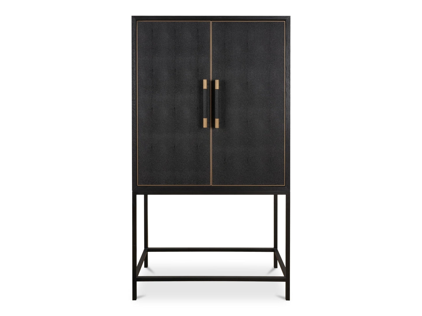 Mako Black Bar Cabinet - Ornate Home
