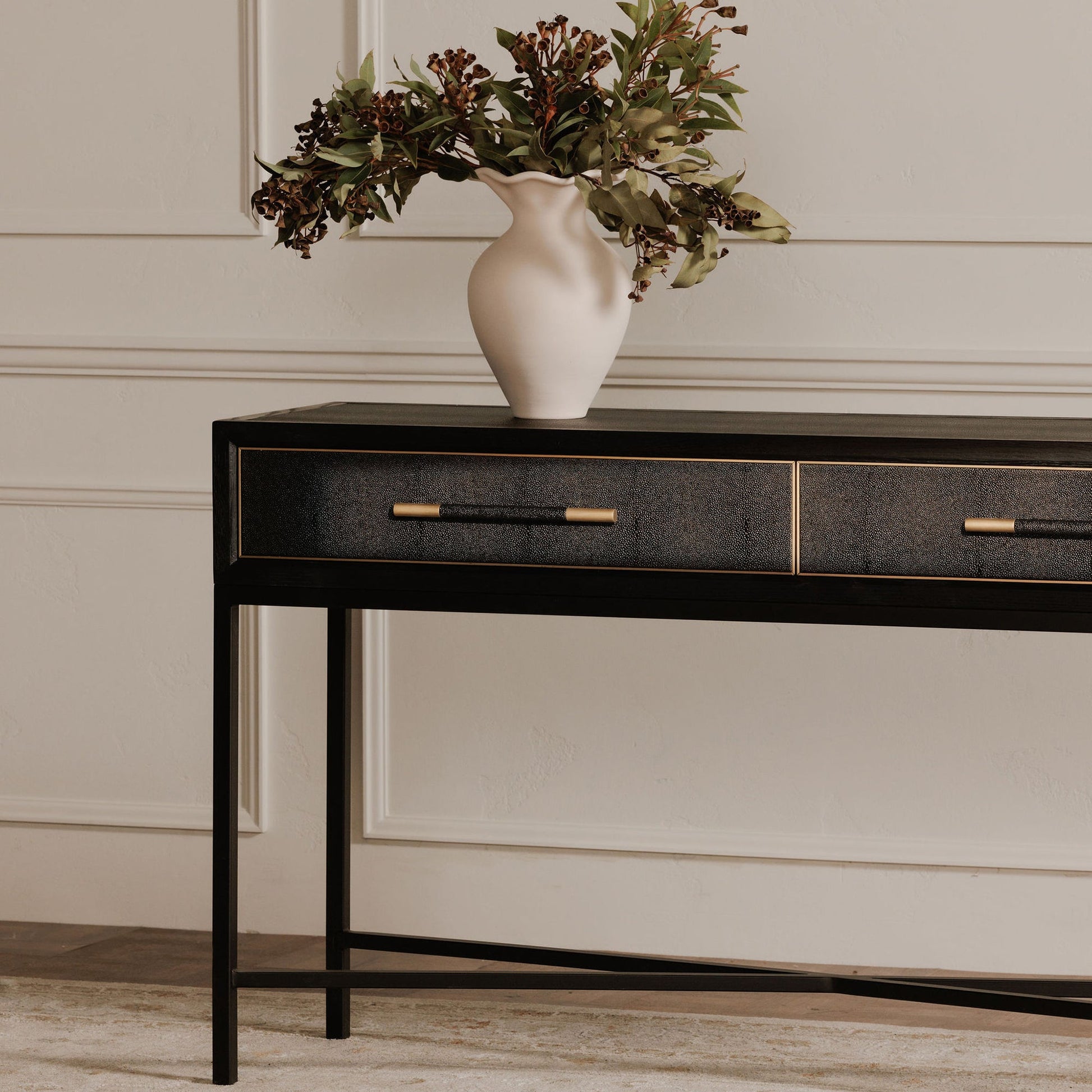 Mako Black Console Table - Ornate Home