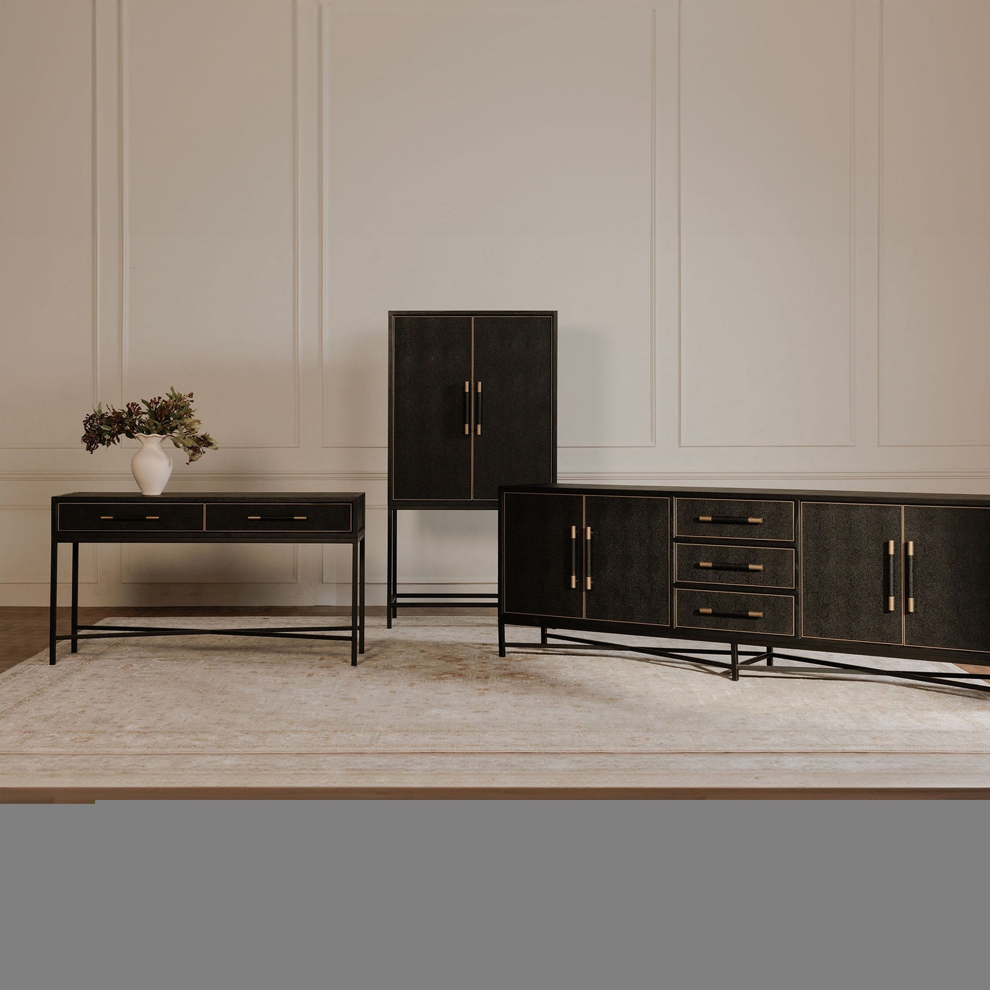Mako Black Console Table - Ornate Home