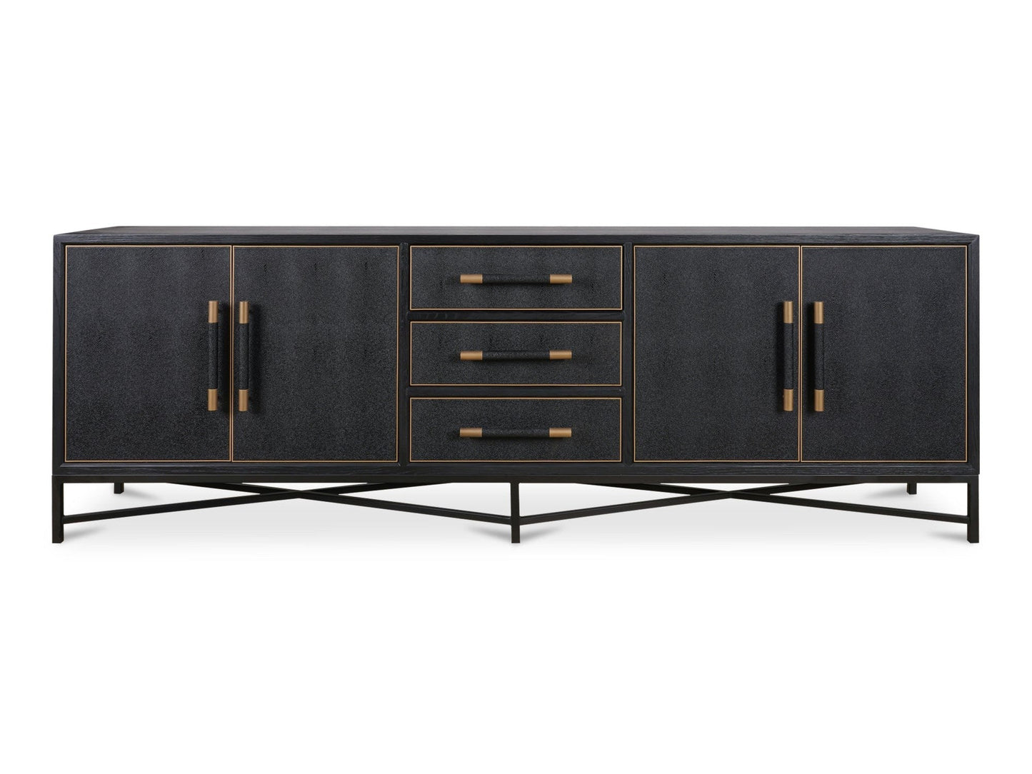 Mako Black Large Sideboard - Ornate Home