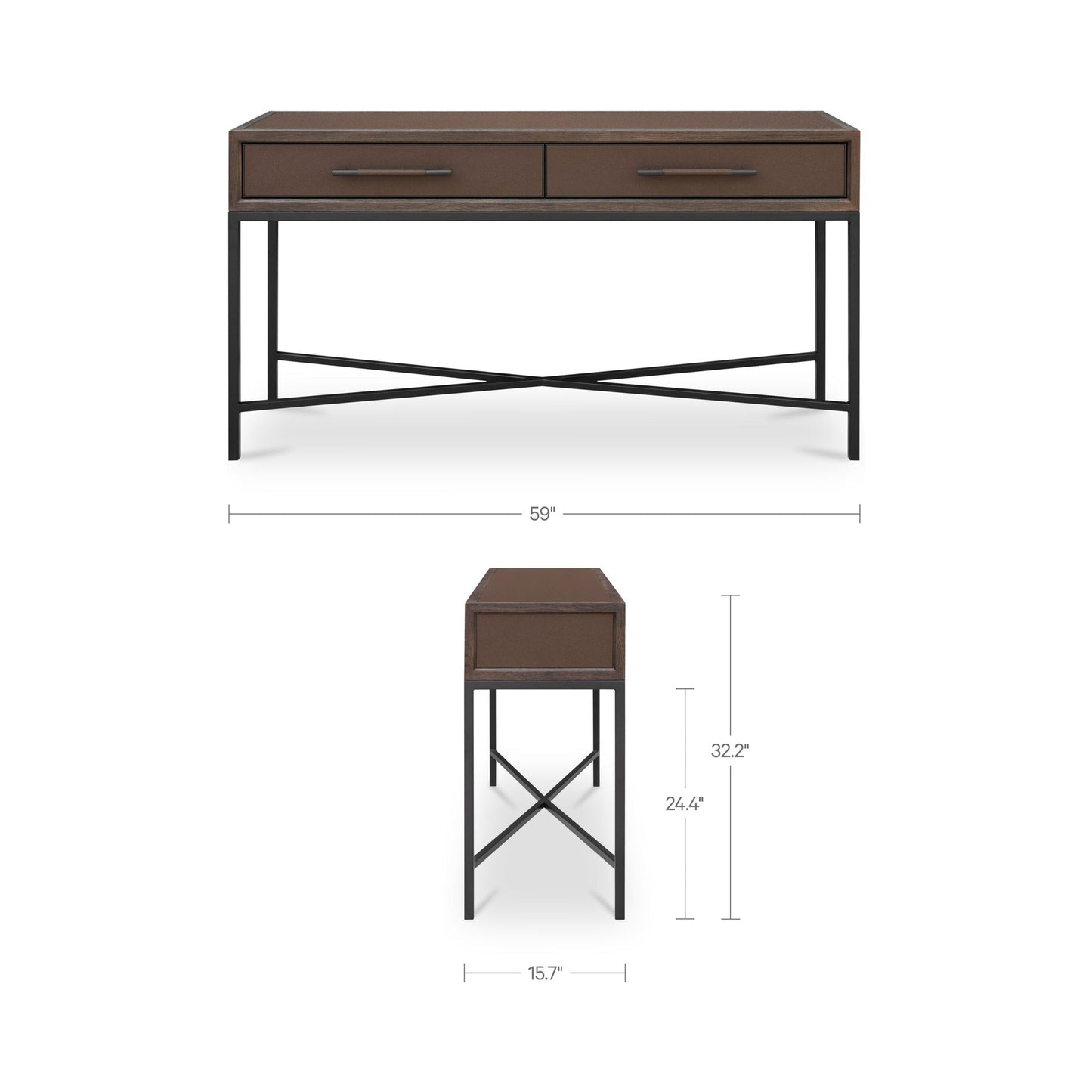 Mako Brown Console Table - Ornate Home