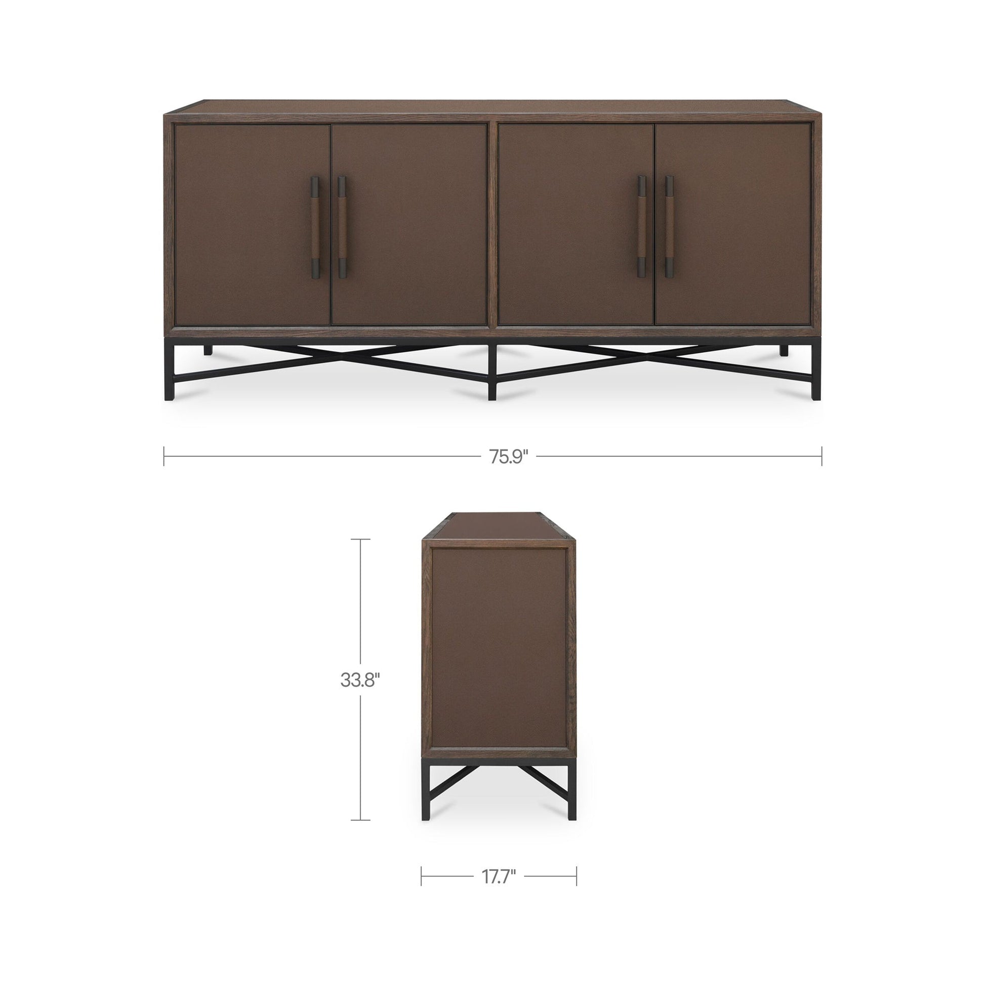 Mako Brown Sideboard - Ornate Home