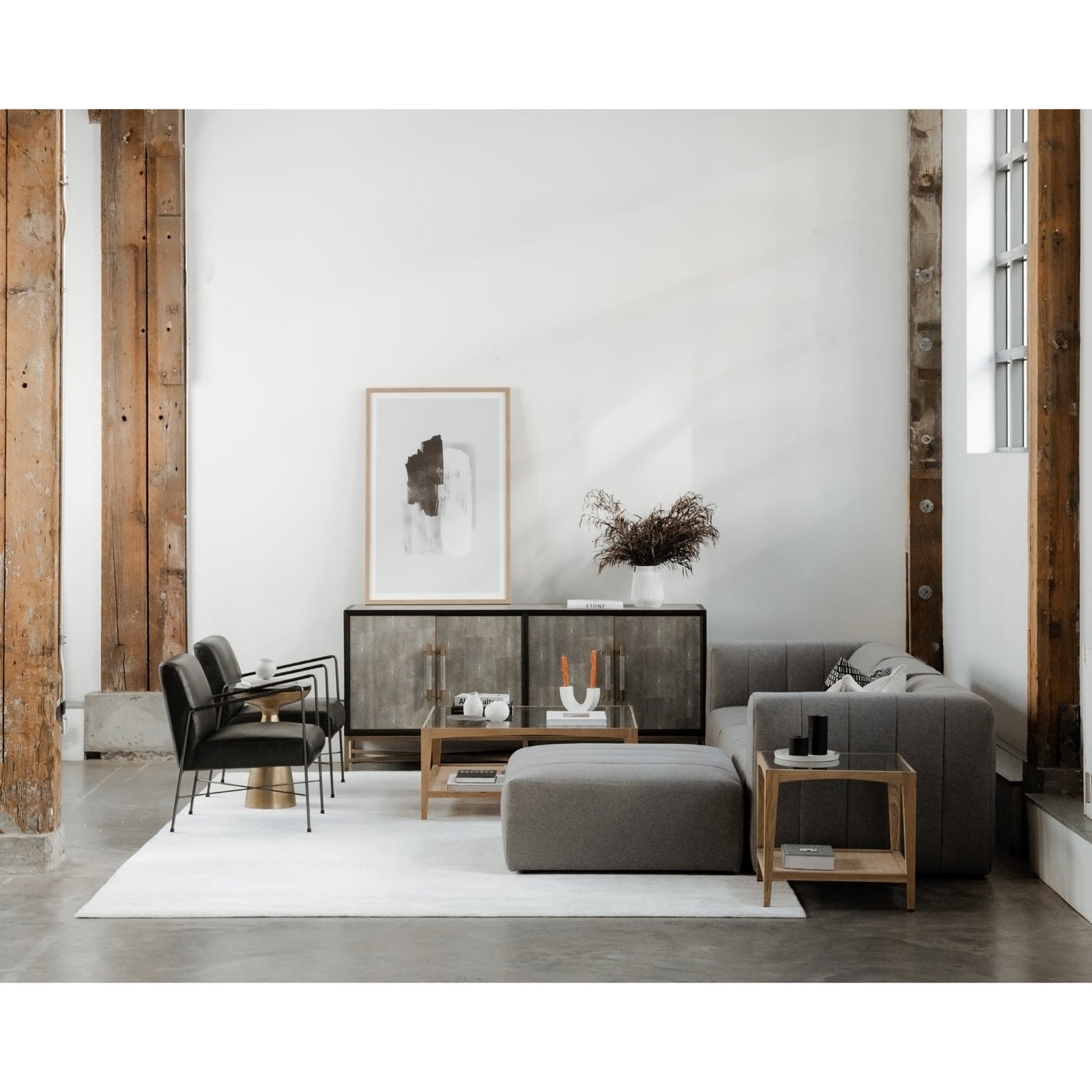 Mako Grey Small Sideboard - Ornate Home
