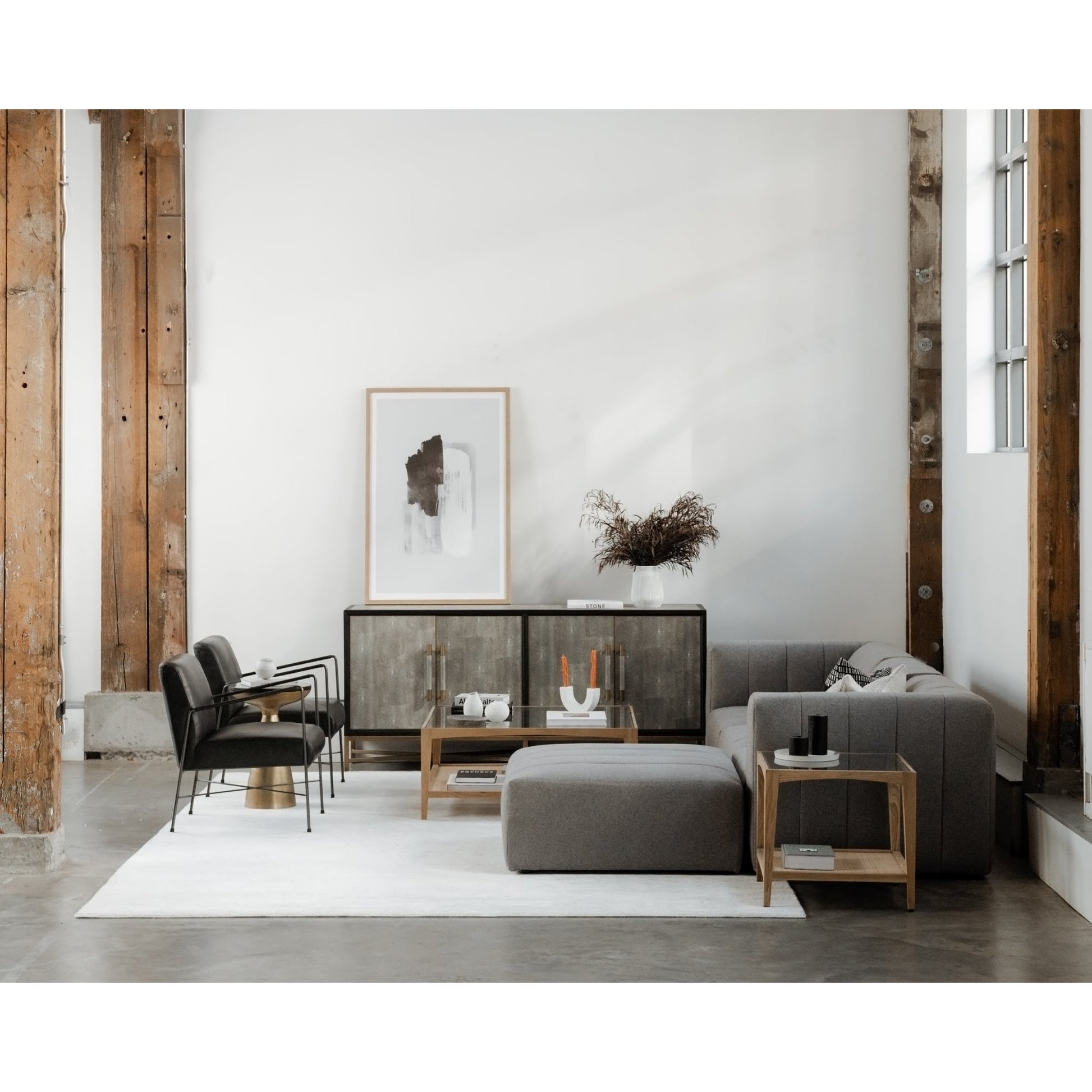 Mako Grey Small Sideboard - Ornate Home