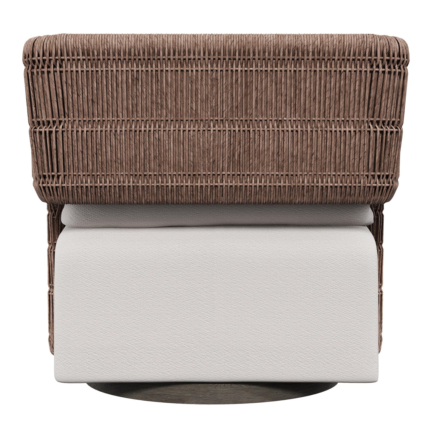 Maldives Hazelnut/Beige/Cream Outdoor Swivel Chair - Ornate Home