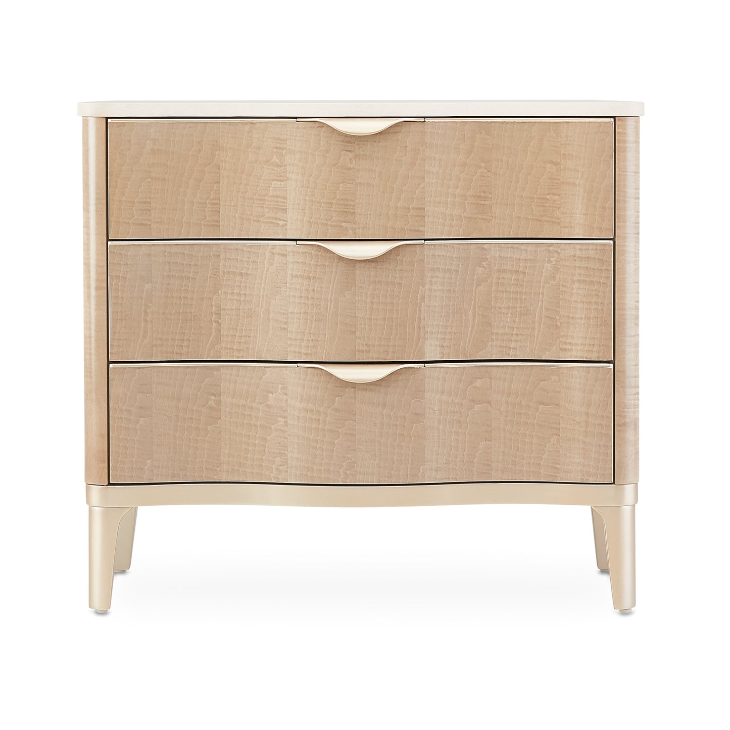 Malibu Crest Blush 3-Drawer Nightstand - Ornate Home