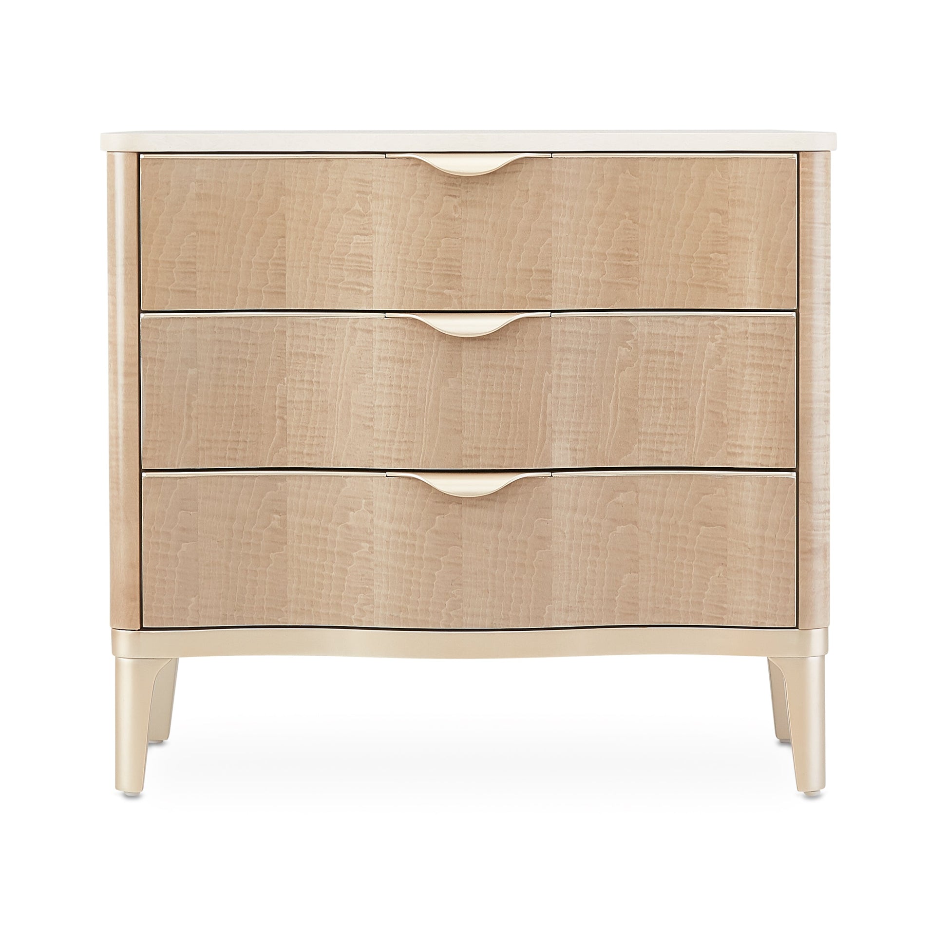 Malibu Crest Blush 3-Drawer Nightstand - Ornate Home