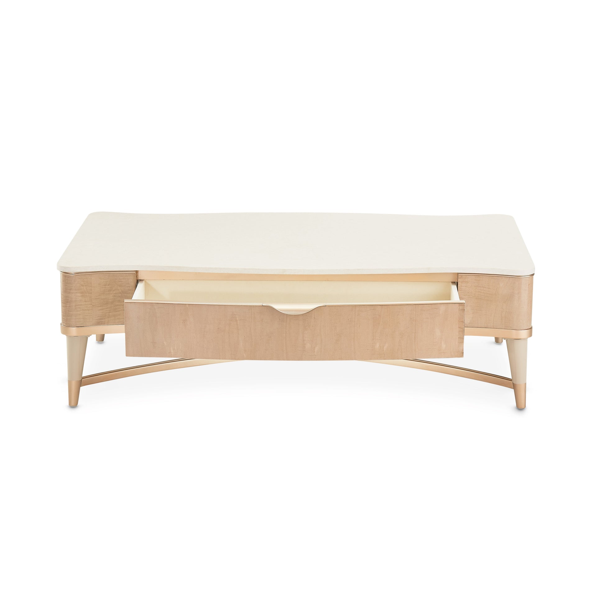 Malibu Crest Blush Rectangular Cocktail Table - Ornate Home