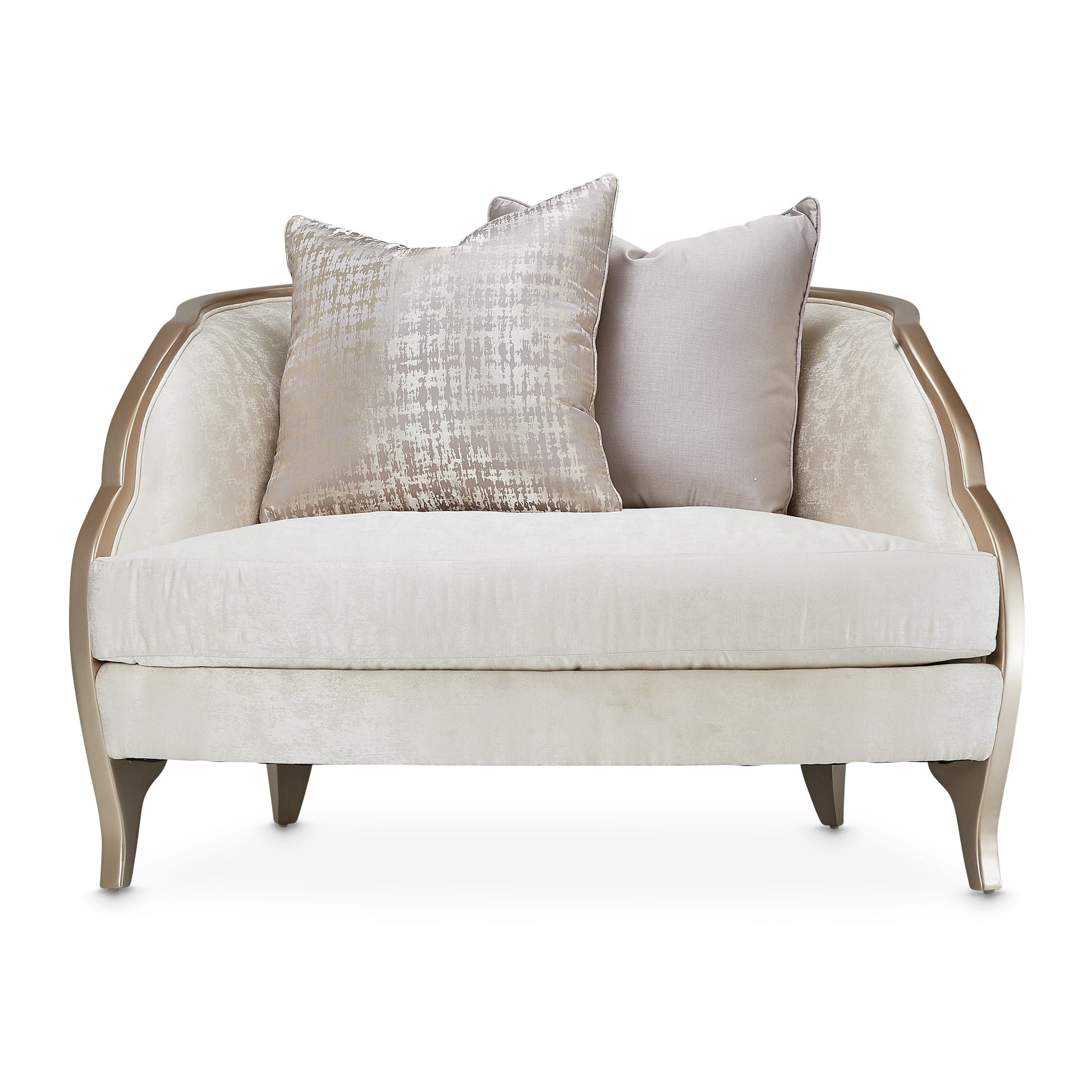 Malibu Crest Chardonnay/Cloud White Chair and Half - Ornate Home