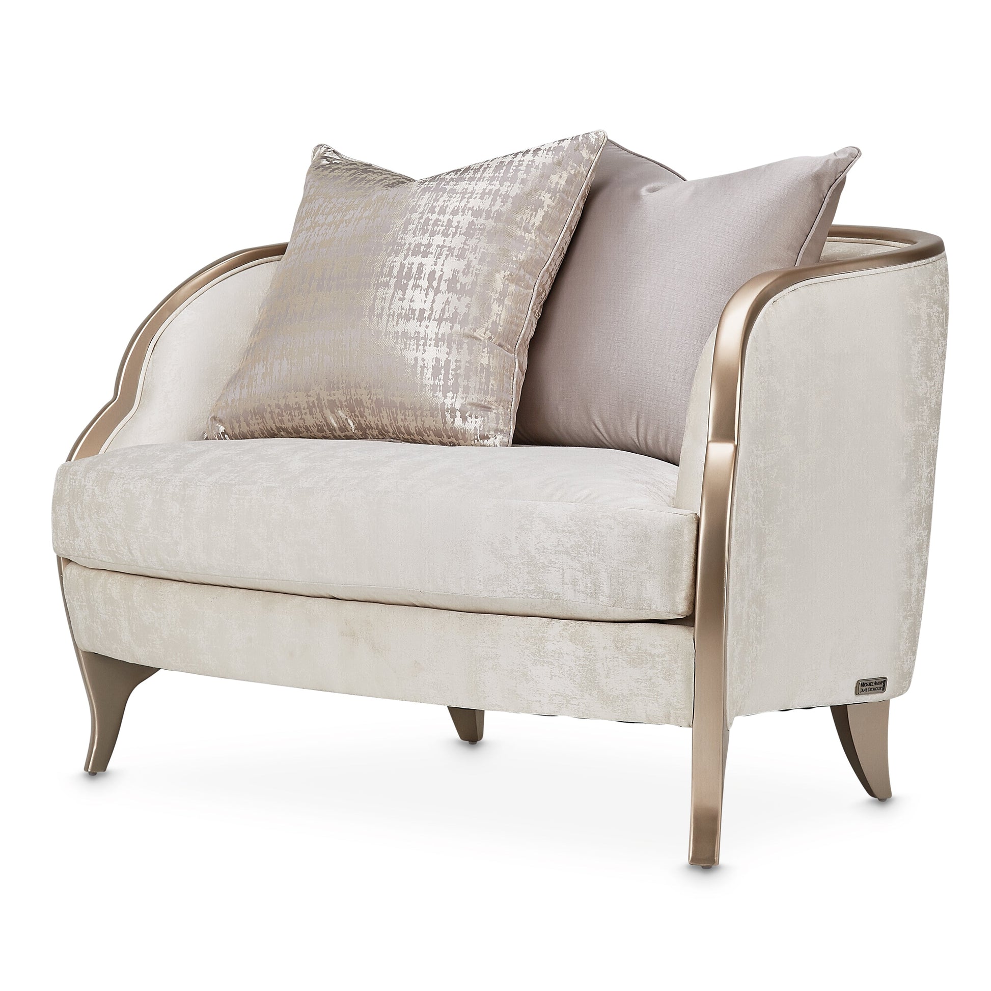 Malibu Crest Chardonnay/Cloud White Chair and Half - Ornate Home
