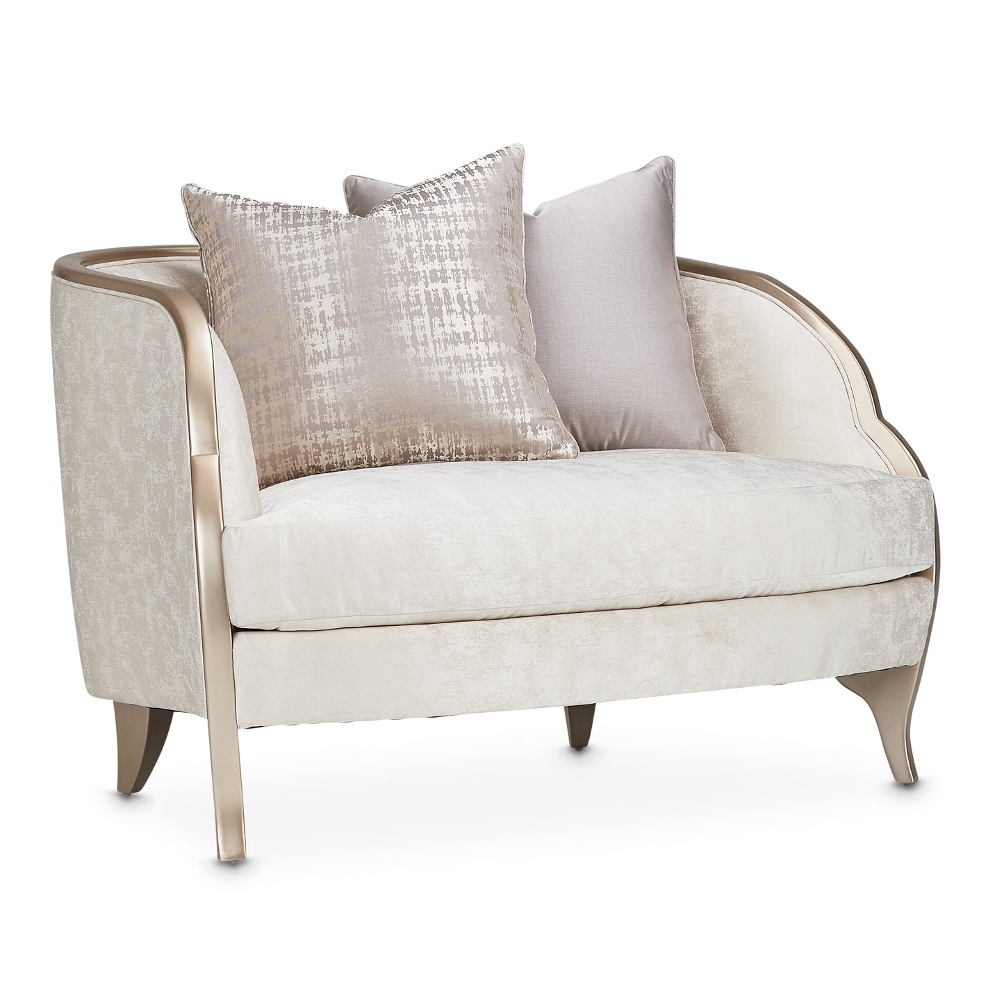 Malibu Crest Chardonnay/Cloud White Chair and Half - Ornate Home