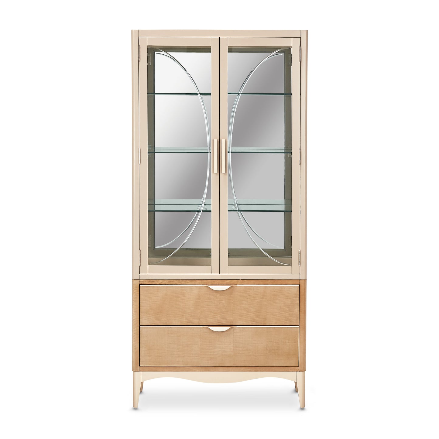 Malibu Crest Chardonnay Display Cabinet - Ornate Home