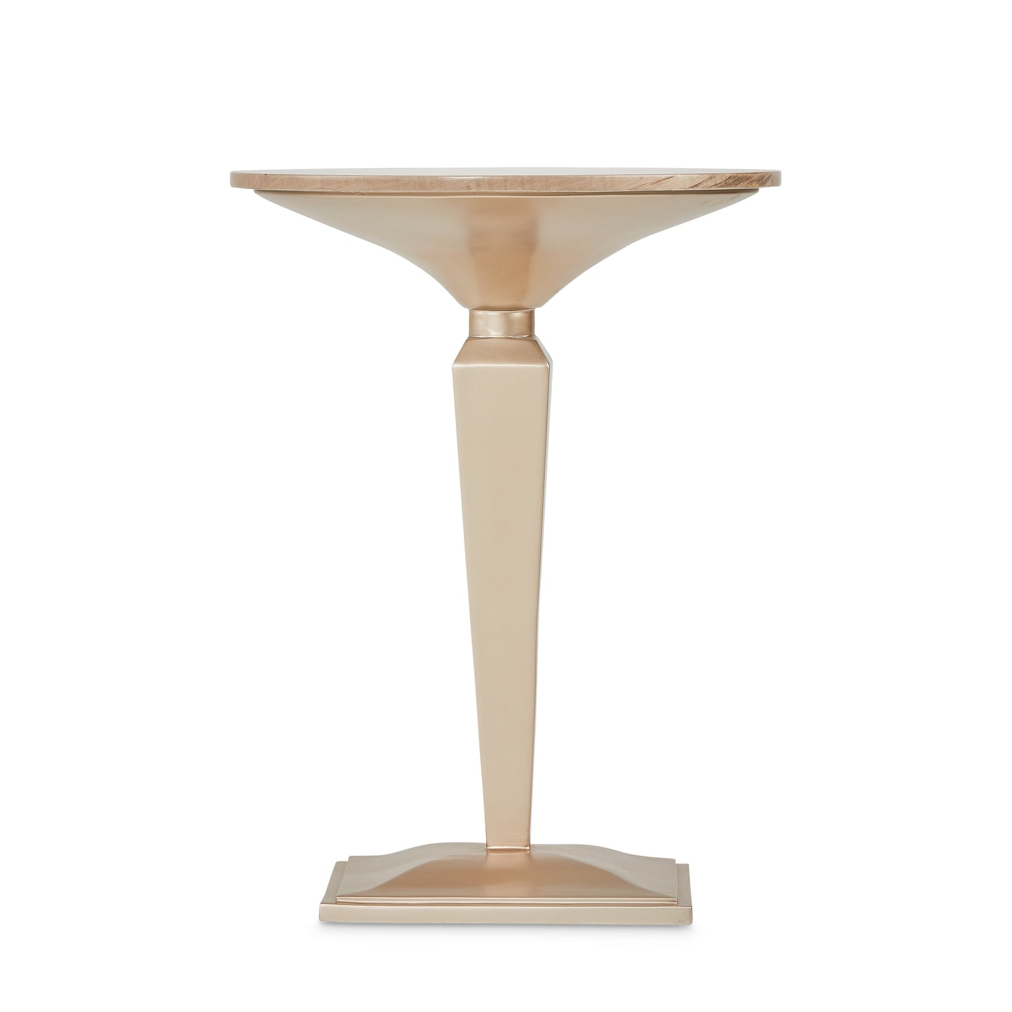 Malibu Crest Chardonnay Round Pedestal Tea Table - Ornate Home