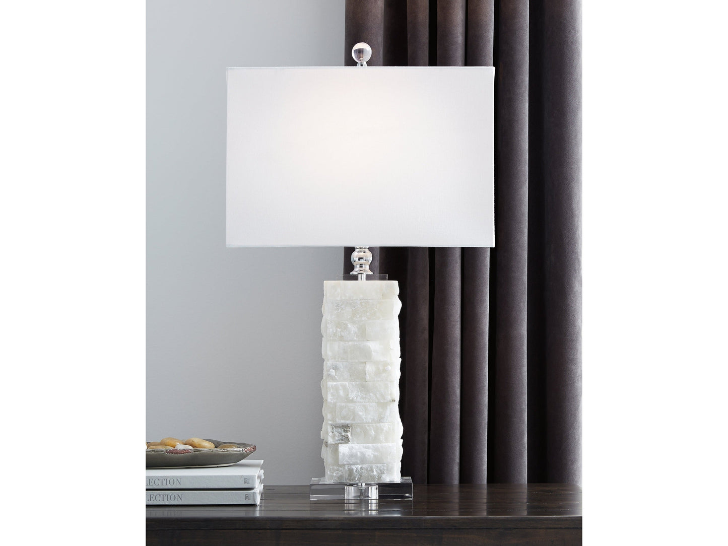 Malise White Table Lamp (Set of 2)- Viva Furn