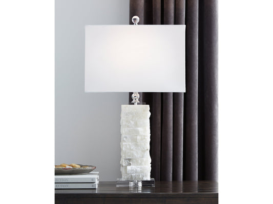 Malise White Table Lamp (Set of 2)- Viva Furn