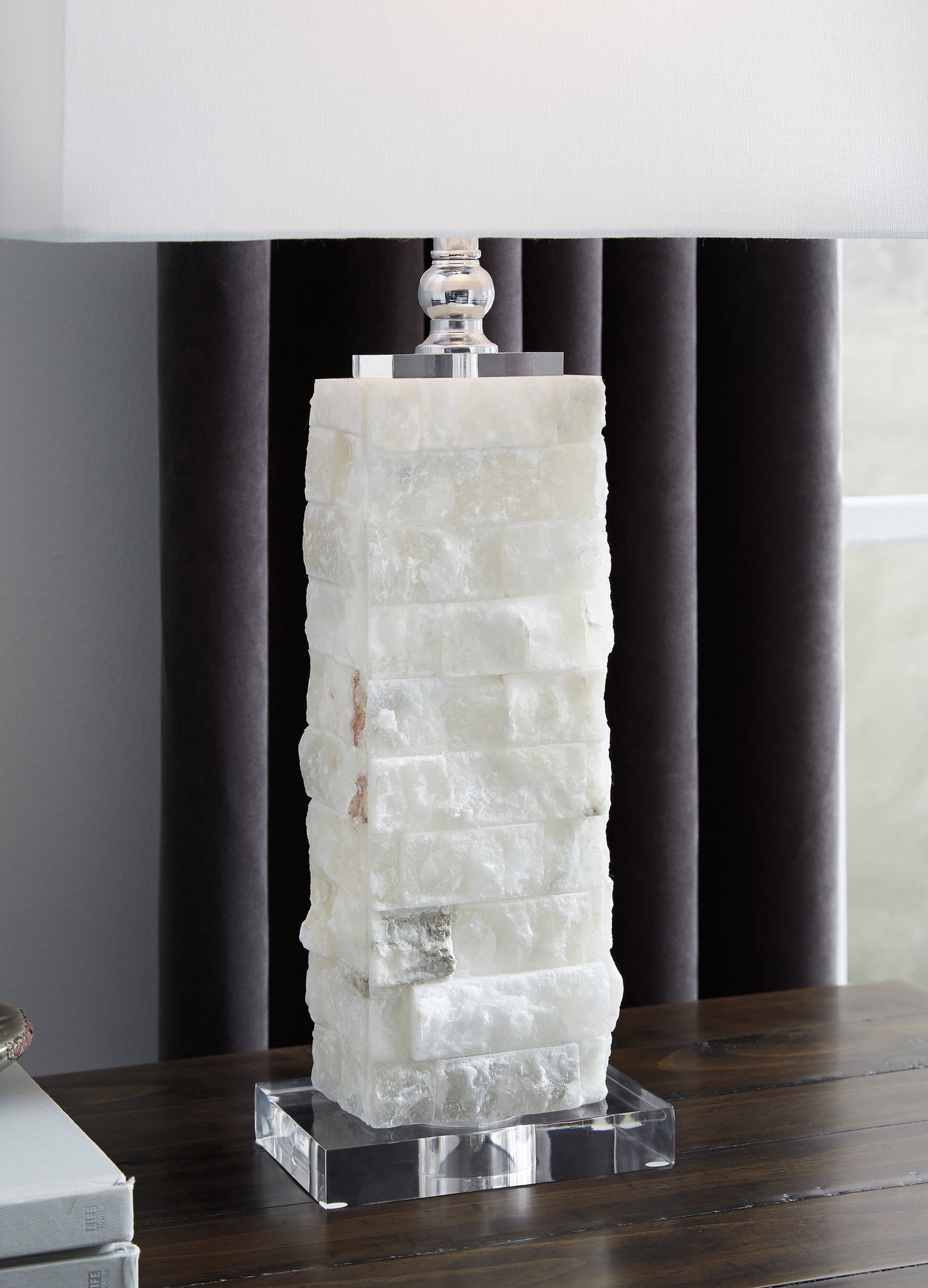 Malise White Table Lamp (Set of 2)- Viva Furn