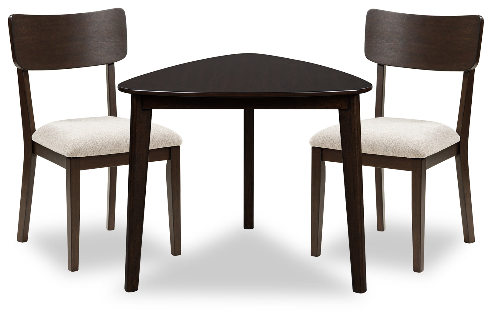 Mallenette Merlot Dining Table and 2 Chairs- Viva Furn