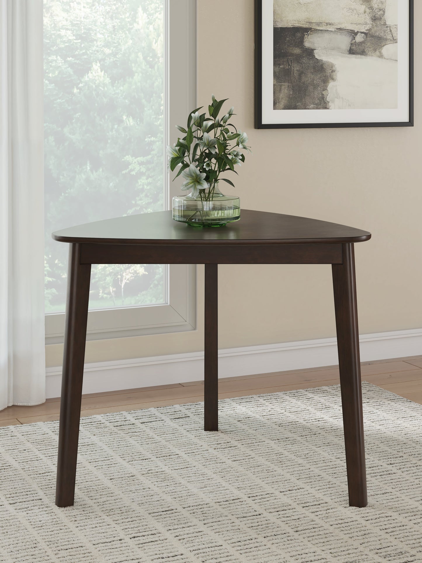 Mallenette Merlot Dining Table and 2 Chairs- Viva Furn