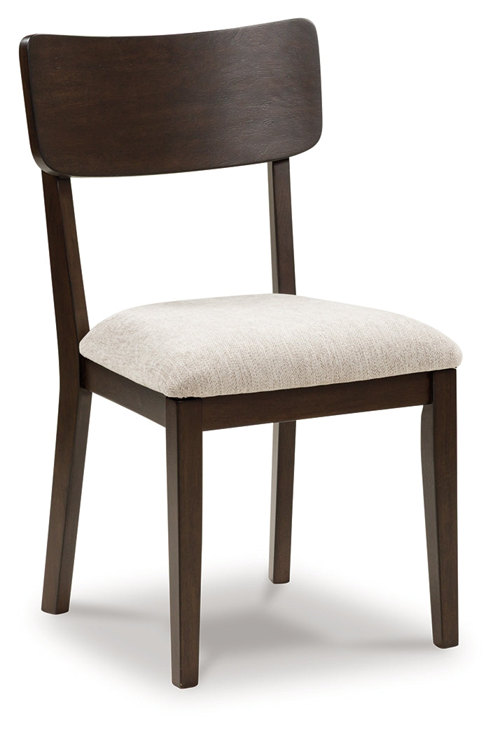 Mallenette Merlot Dining Upholstered Side Chair (Set of 2)- Viva Furn