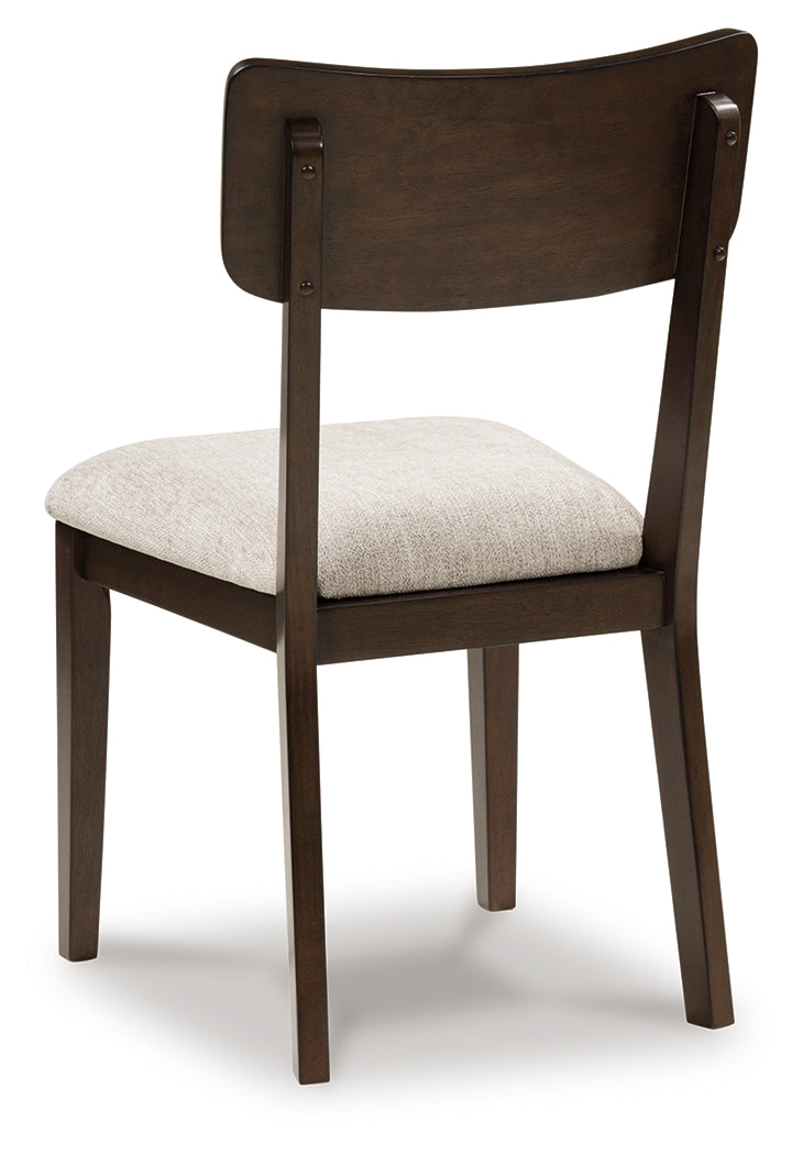 Mallenette Merlot Dining Upholstered Side Chair (Set of 2)- Viva Furn