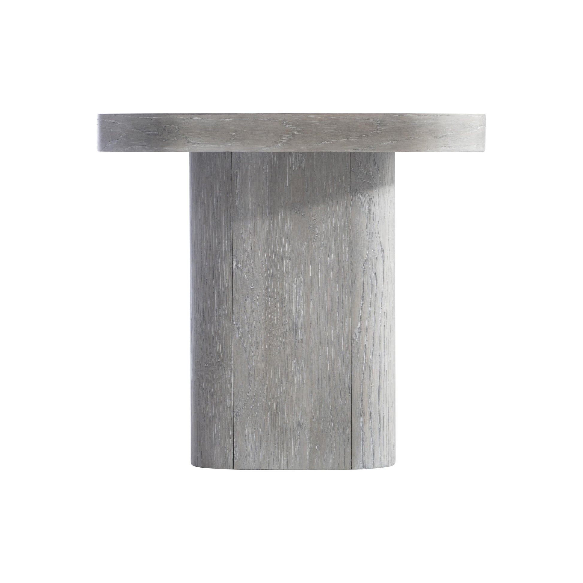 Marcato Cerused Greige/Dark Graphite Side Table (26" W) - Ornate Home