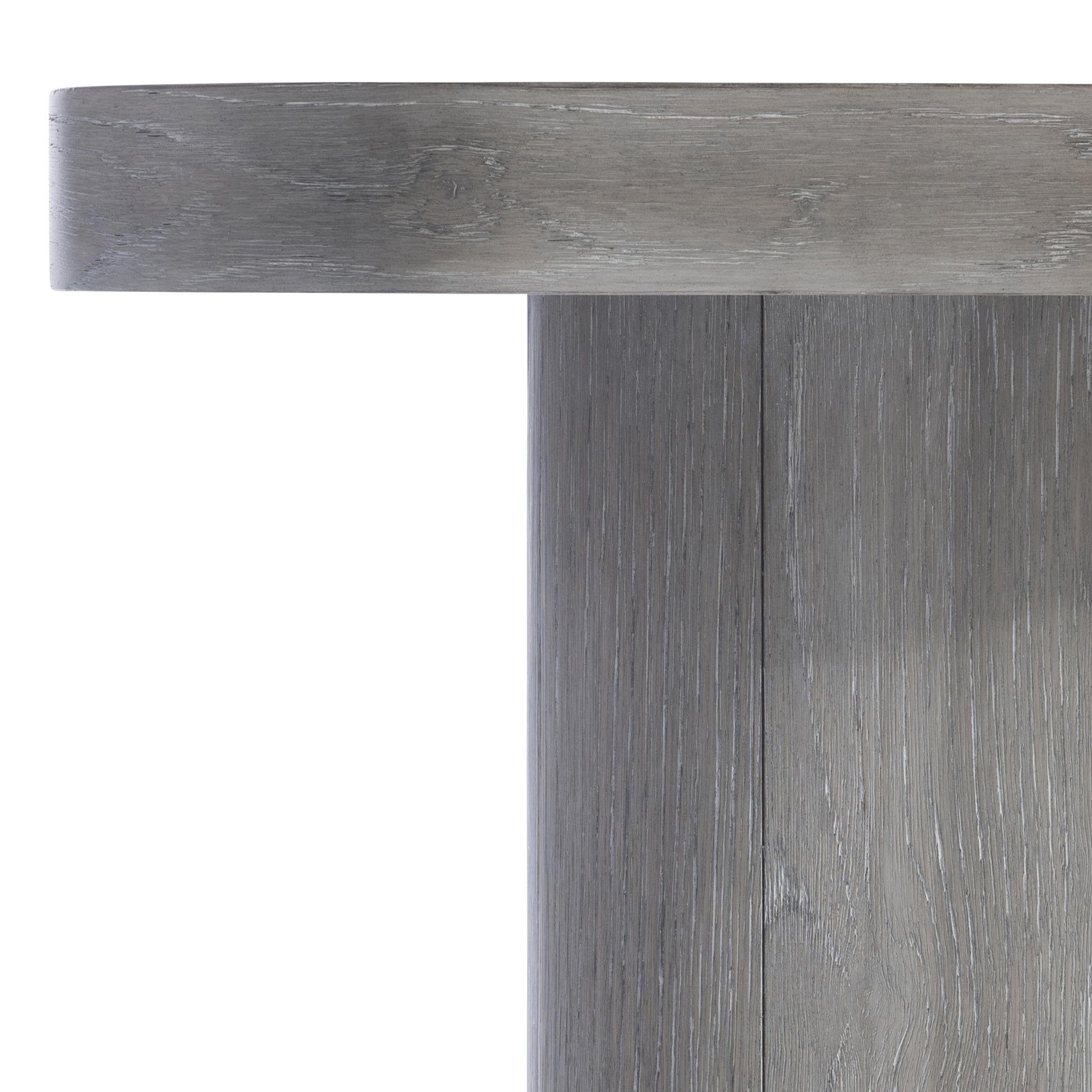 Marcato Cerused Greige/Dark Graphite Side Table (26" W) - Ornate Home
