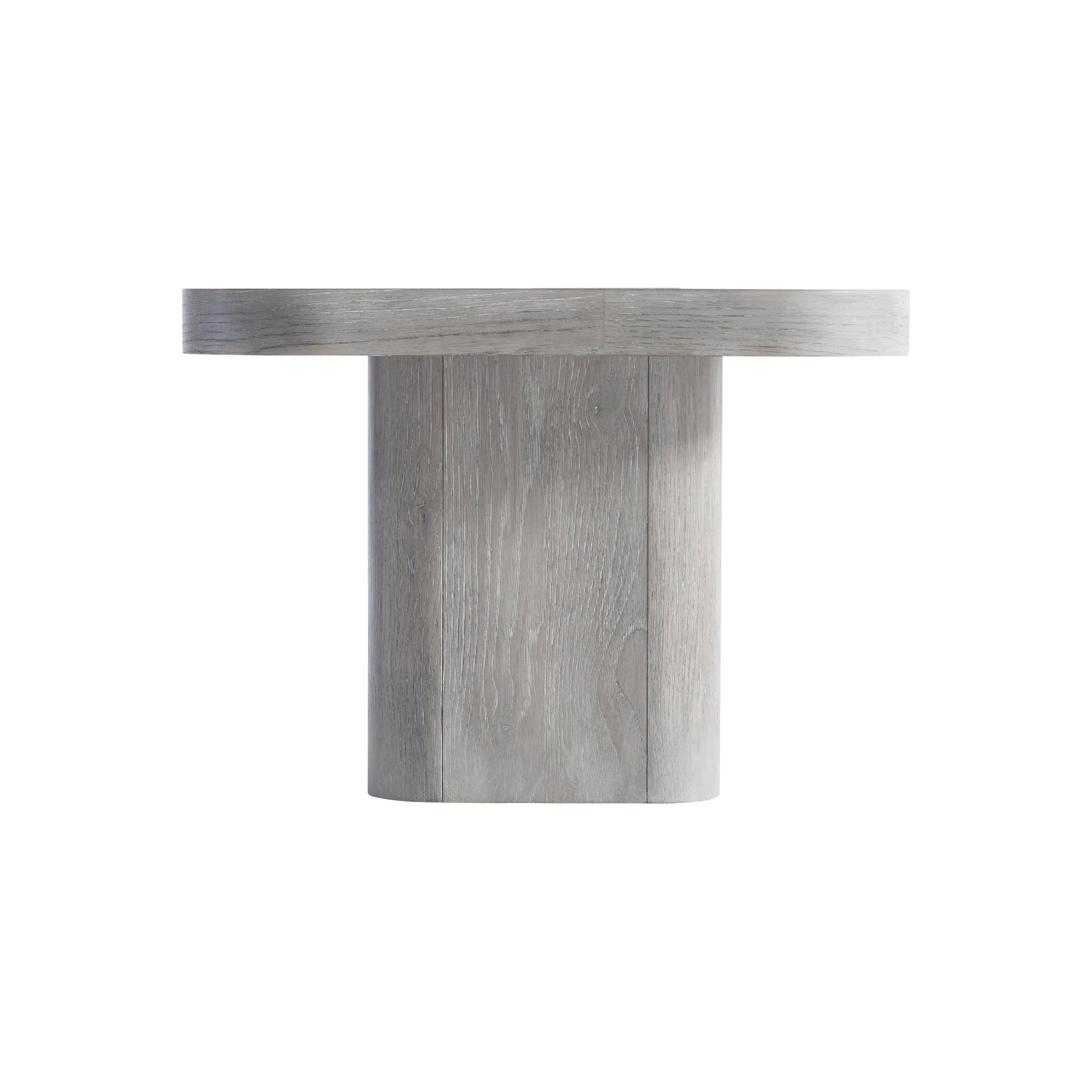 Marcato Cerused Greige/Dark Graphite Side Table (28" W) - Ornate Home