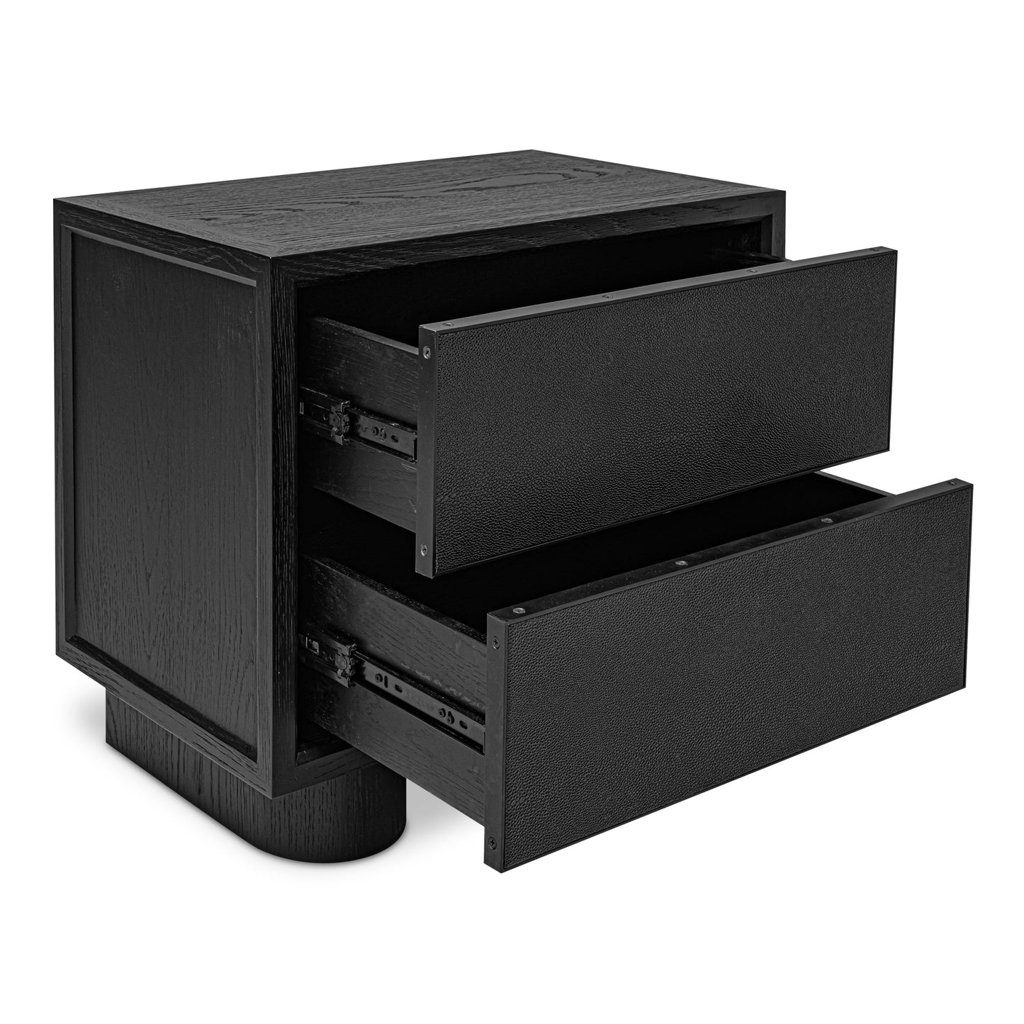 Marcelle Black Nightstand - Ornate Home