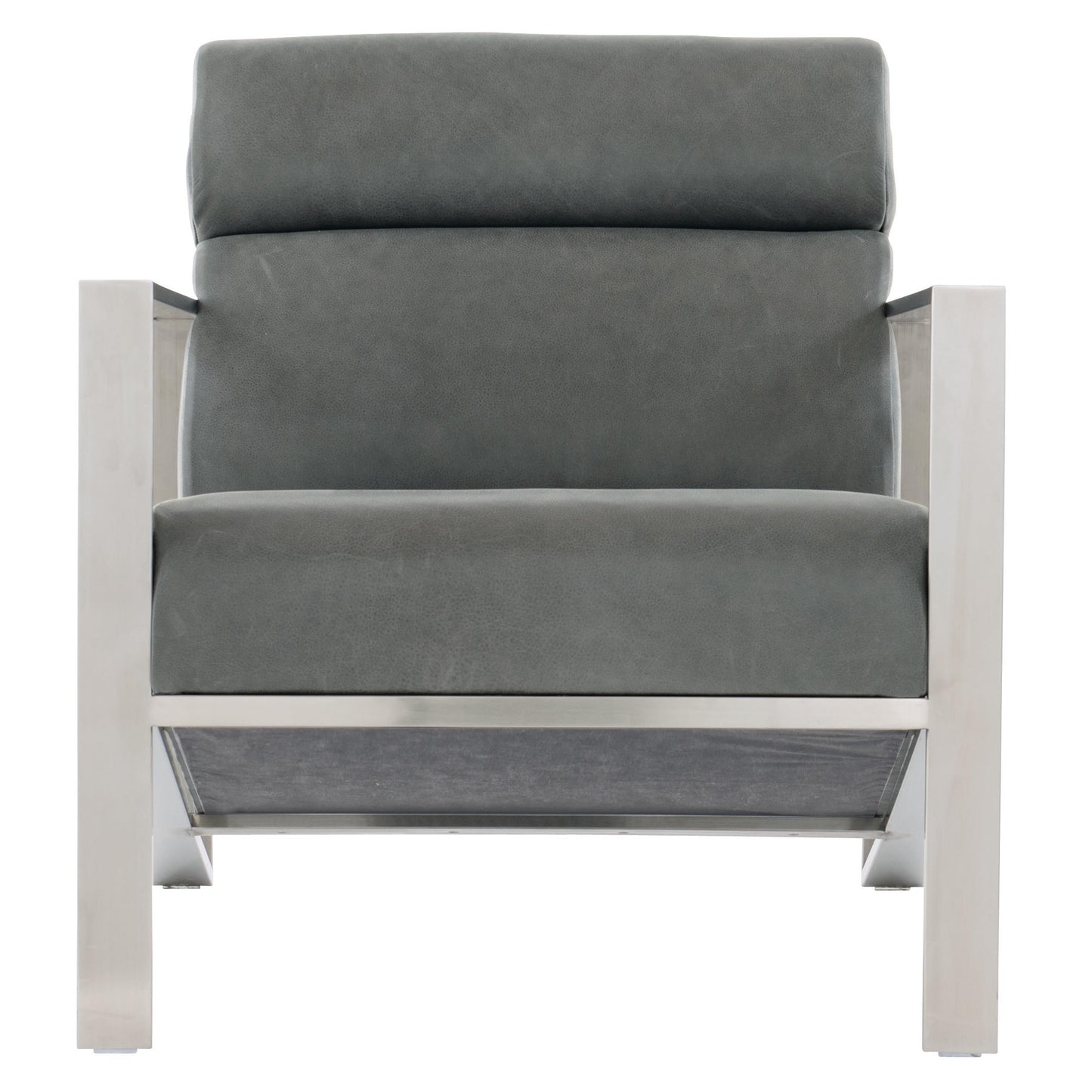 Marco Grey Leather Chair - Ornate Home