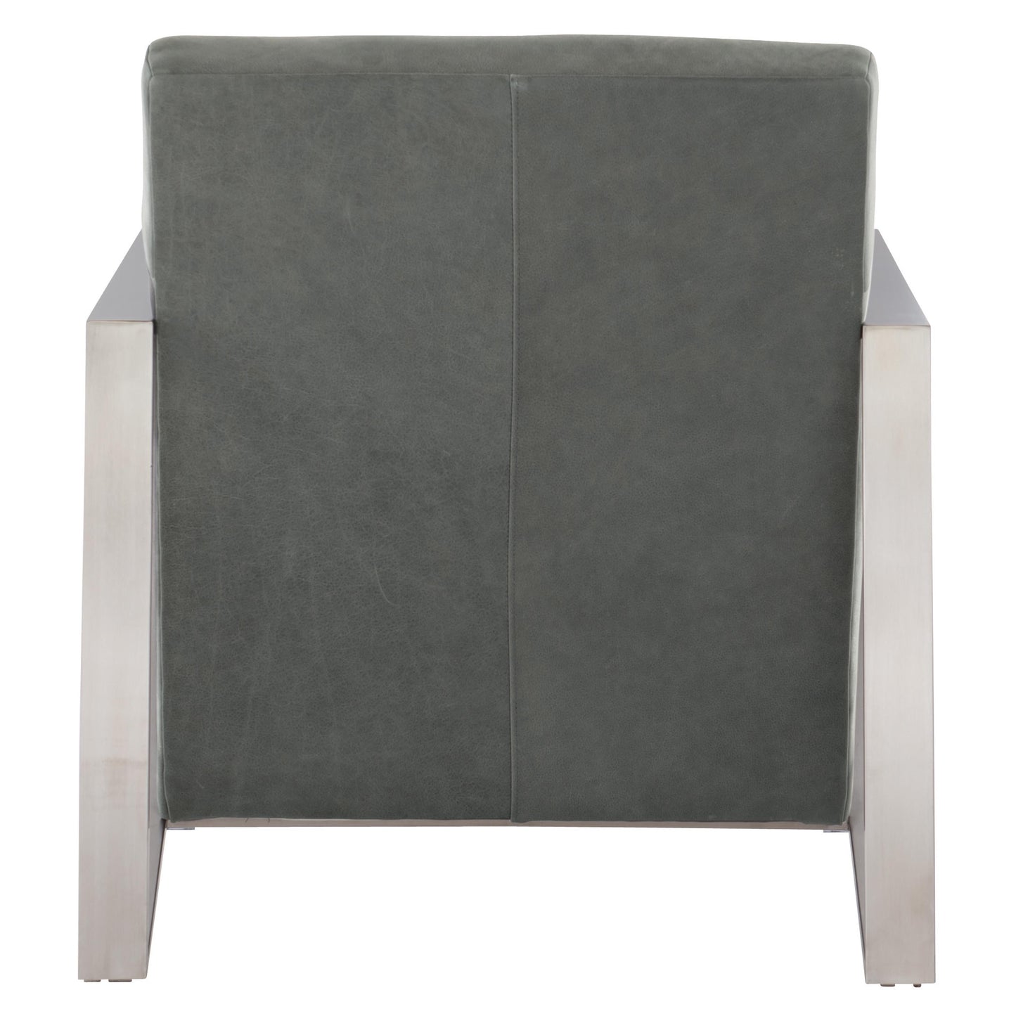 Marco Grey Leather Chair - Ornate Home