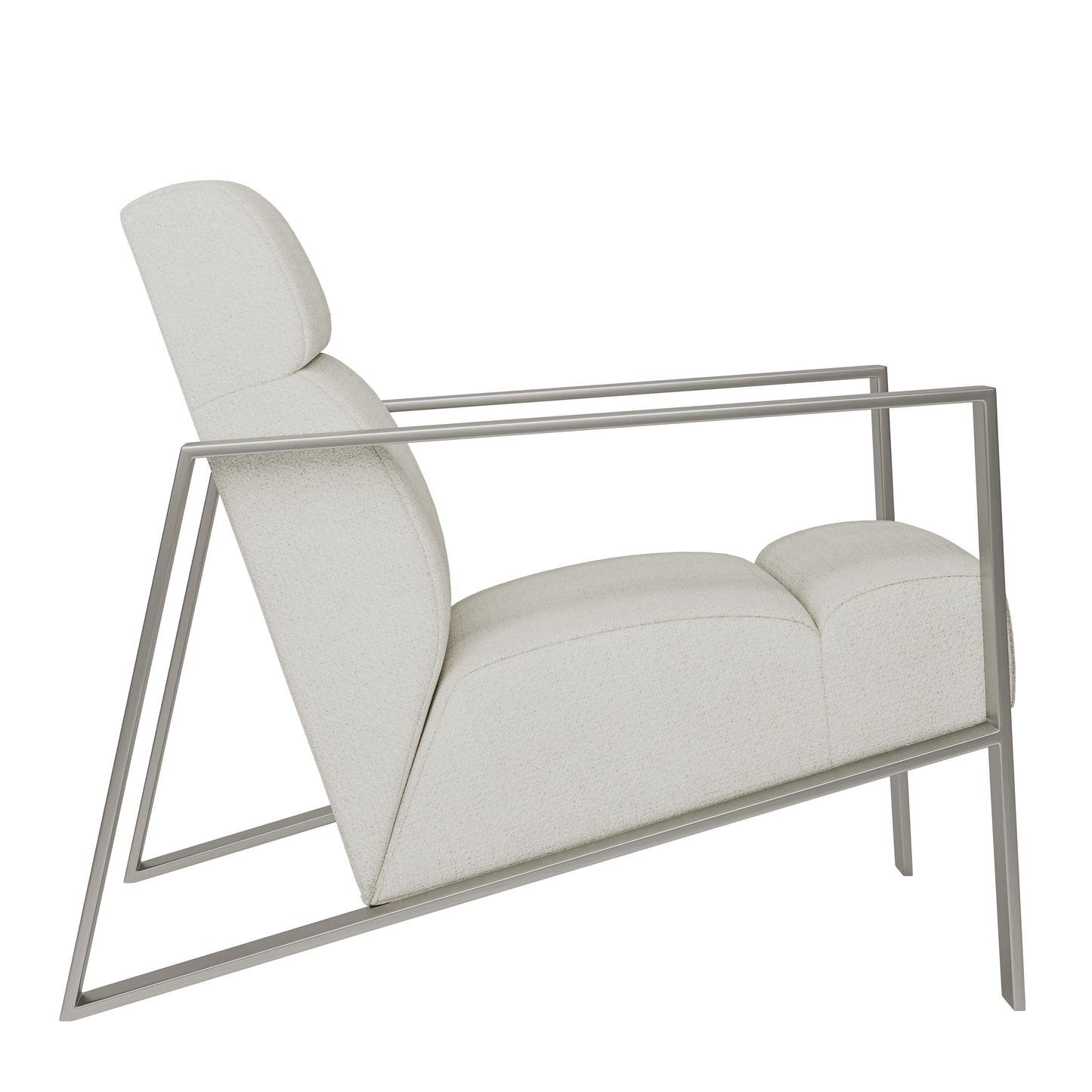 Marco White/Cream Fabric Chair - Ornate Home