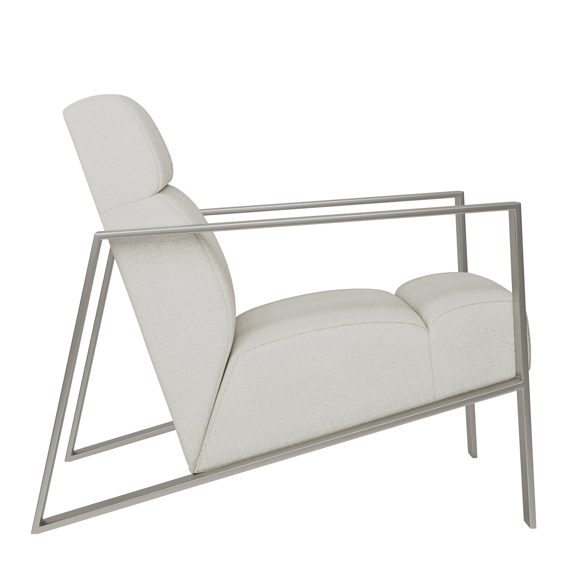 Marco White/Cream Fabric Chair - Ornate Home