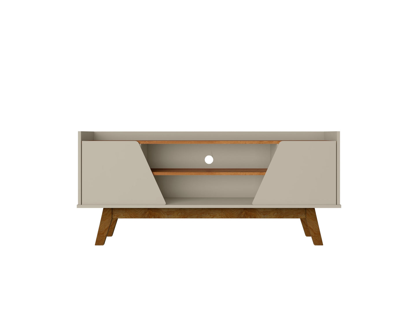 Marcus 53.14 TV Stand in Greige and Nature - Ornate Home