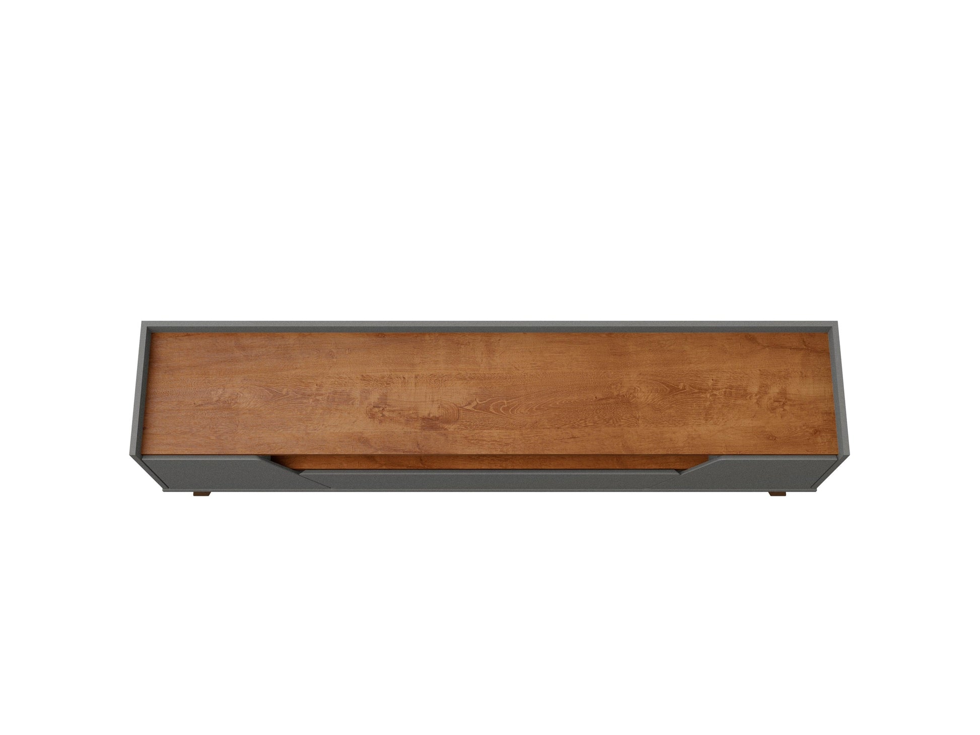 Marcus 70.86 TV Stand in Grey and Nature - Ornate Home