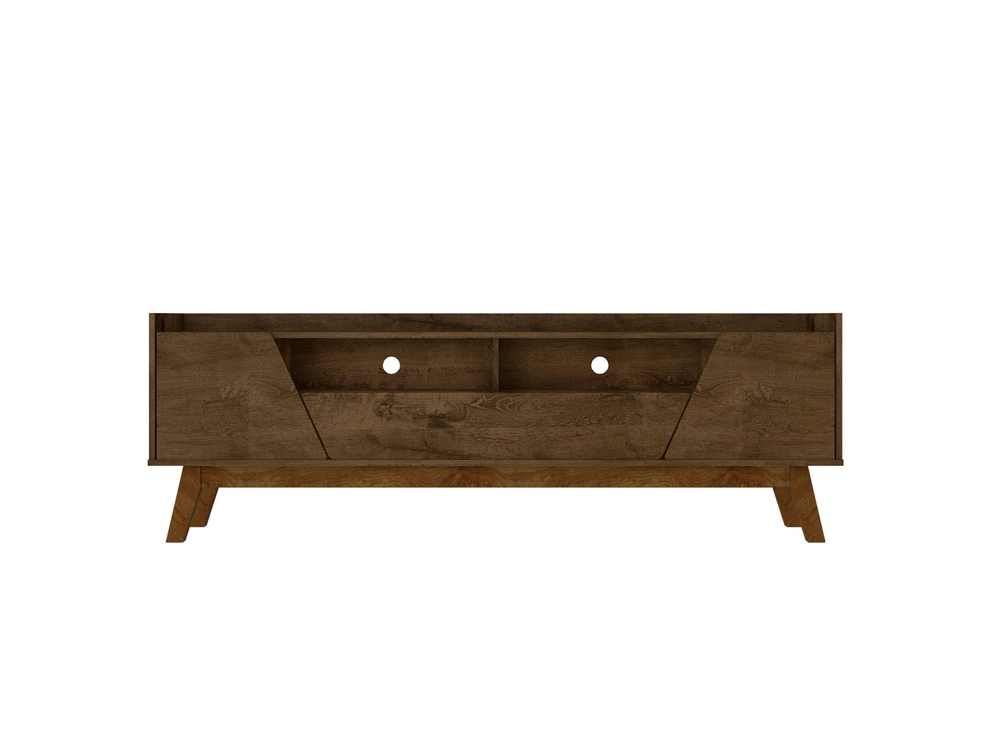 Marcus 70.86 TV Stand in Rustic Brown - Ornate Home