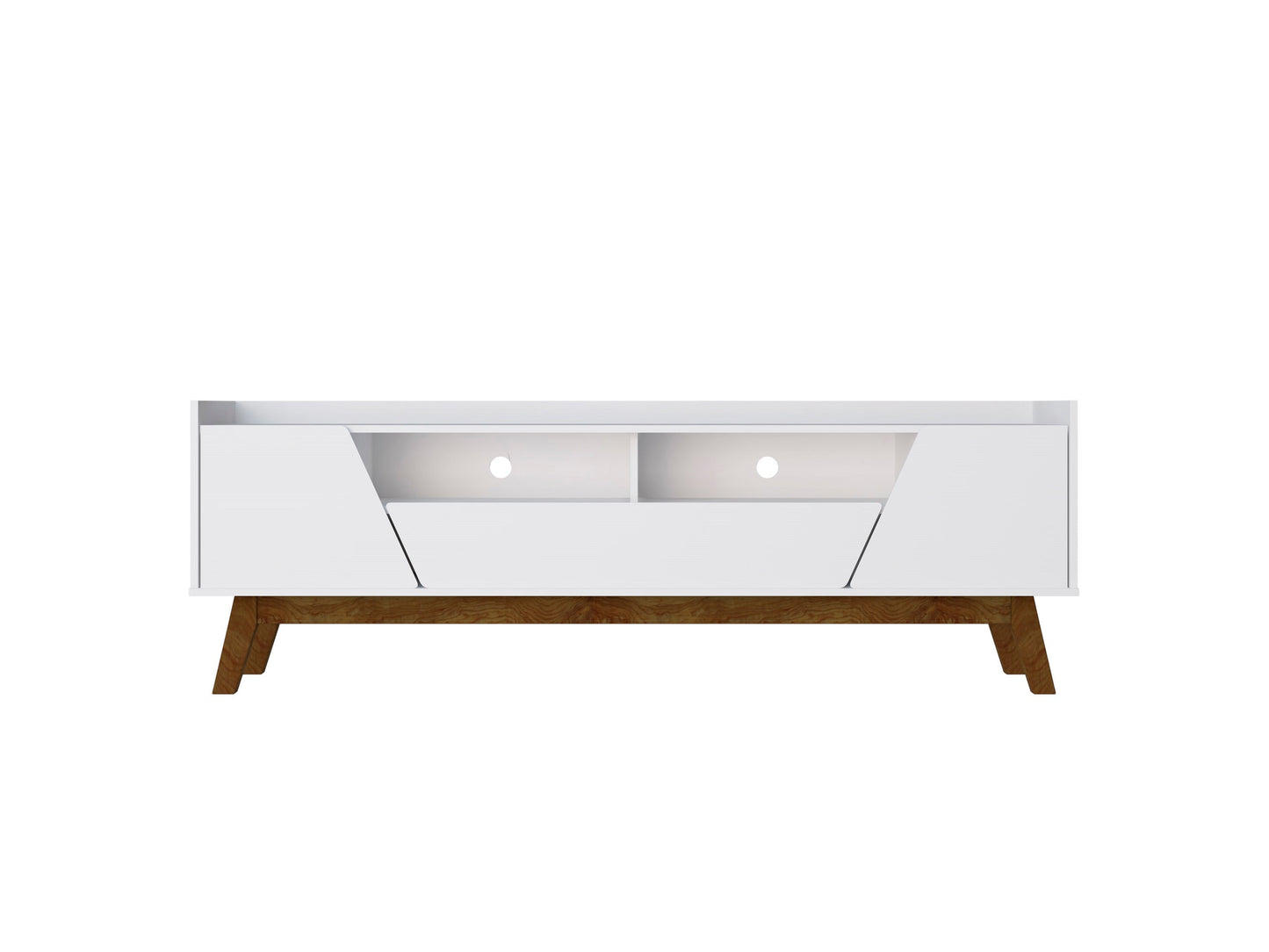 Marcus 70.86 TV Stand in White - Ornate Home