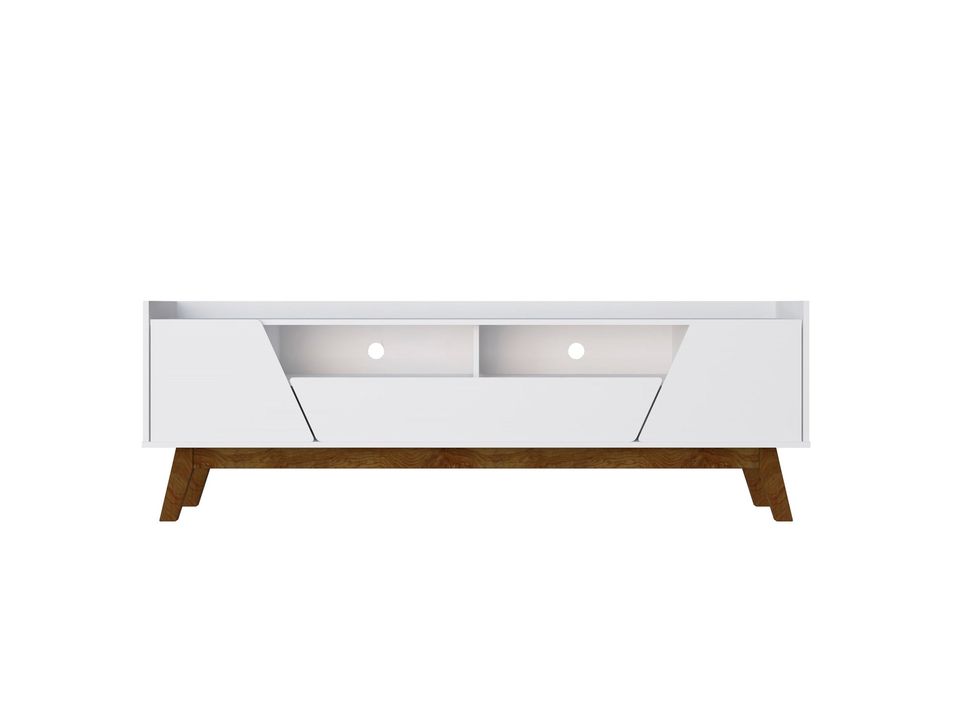 Marcus 70.86 TV Stand in White - Ornate Home