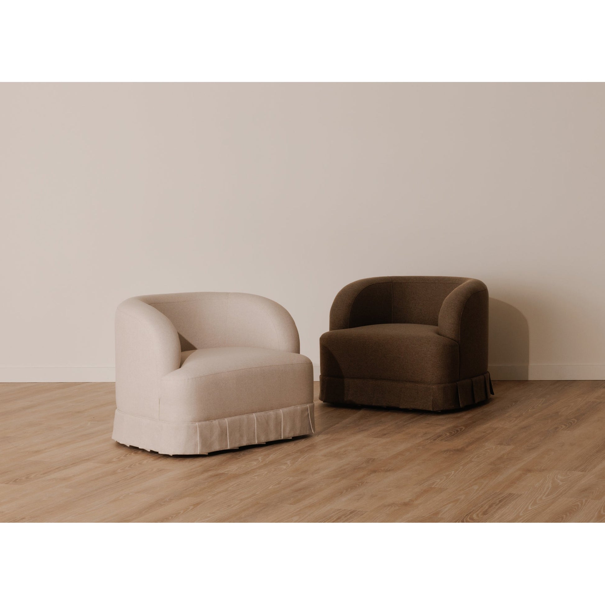 Maren Beige Swivel Chair - Ornate Home