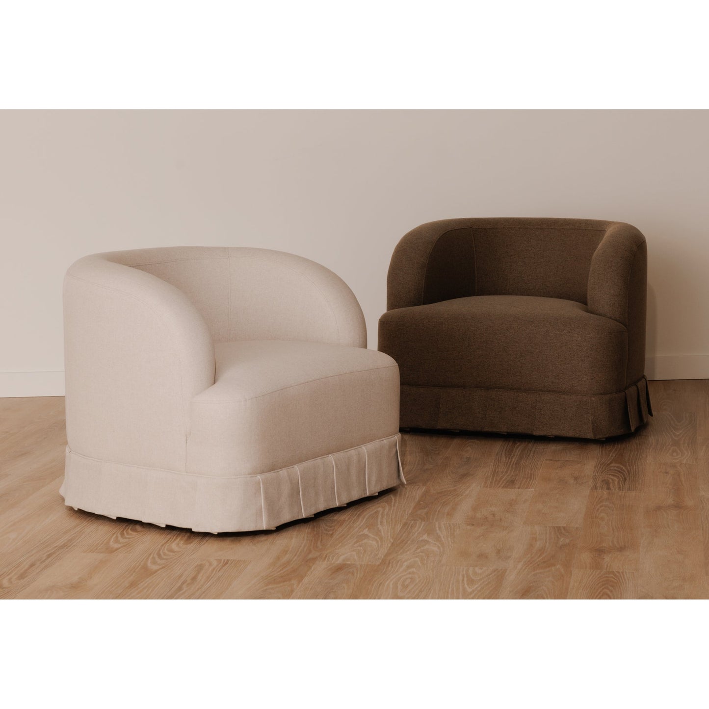 Maren Beige Swivel Chair - Ornate Home