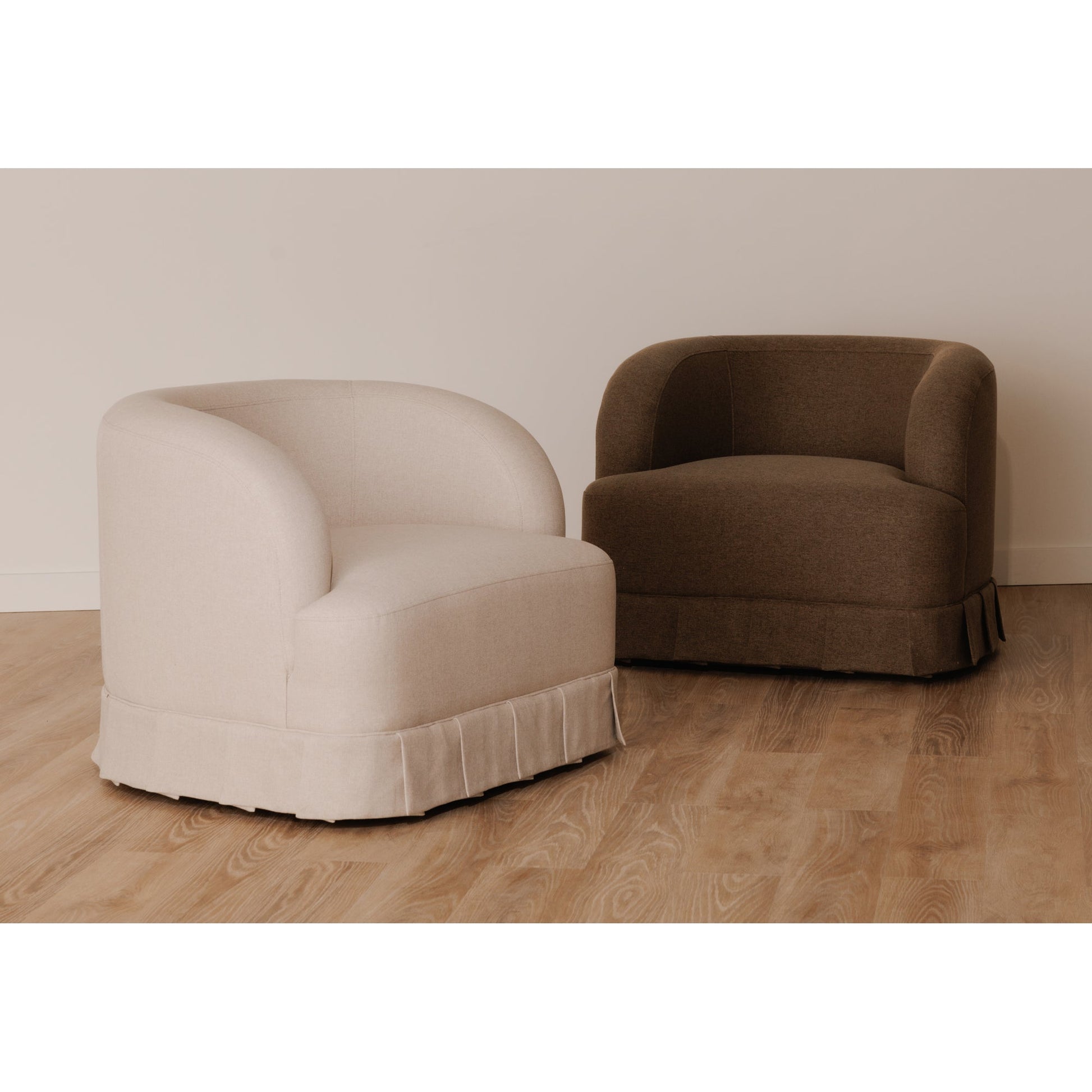 Maren Beige Swivel Chair - Ornate Home
